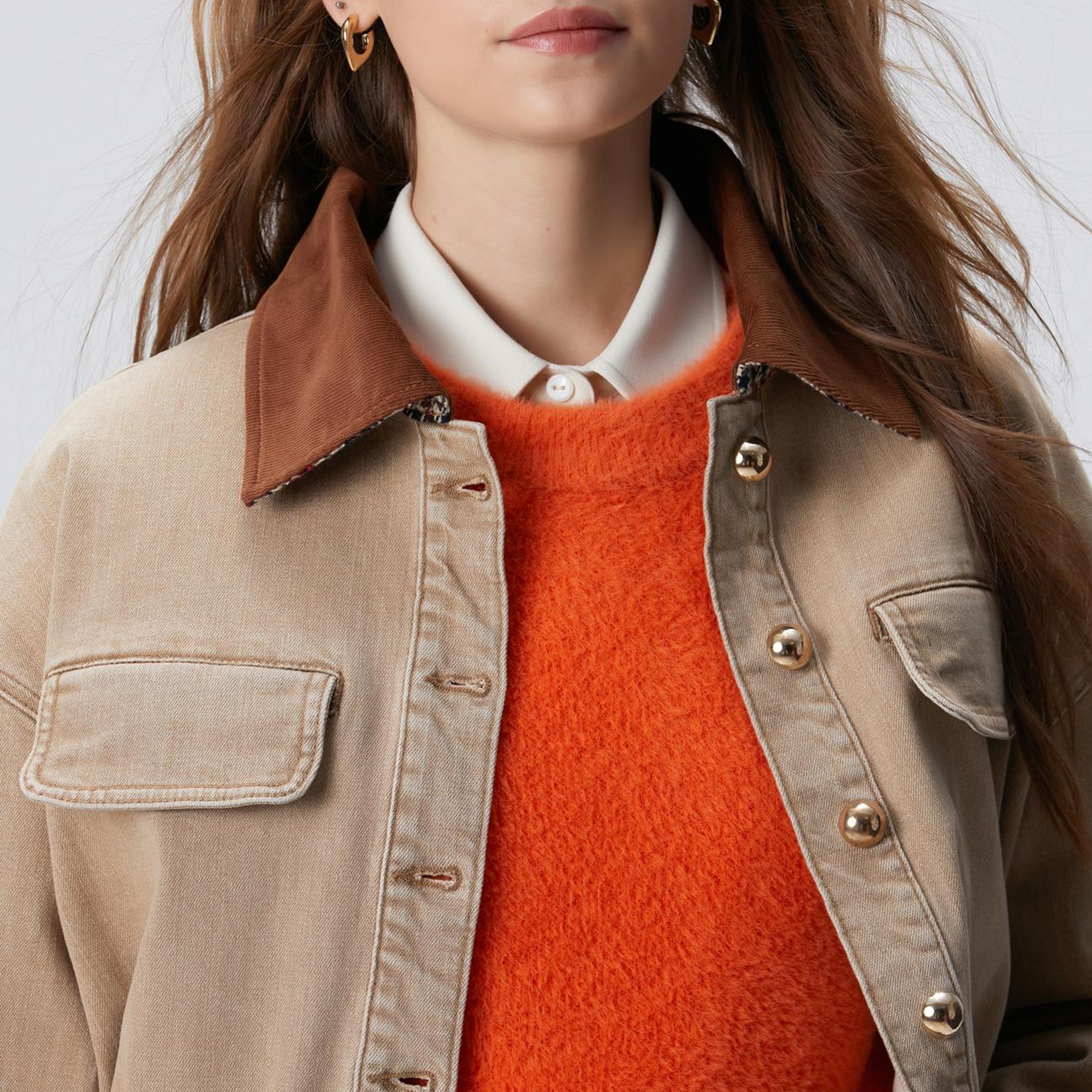 Network Kadın Turuncu Triko Kazak