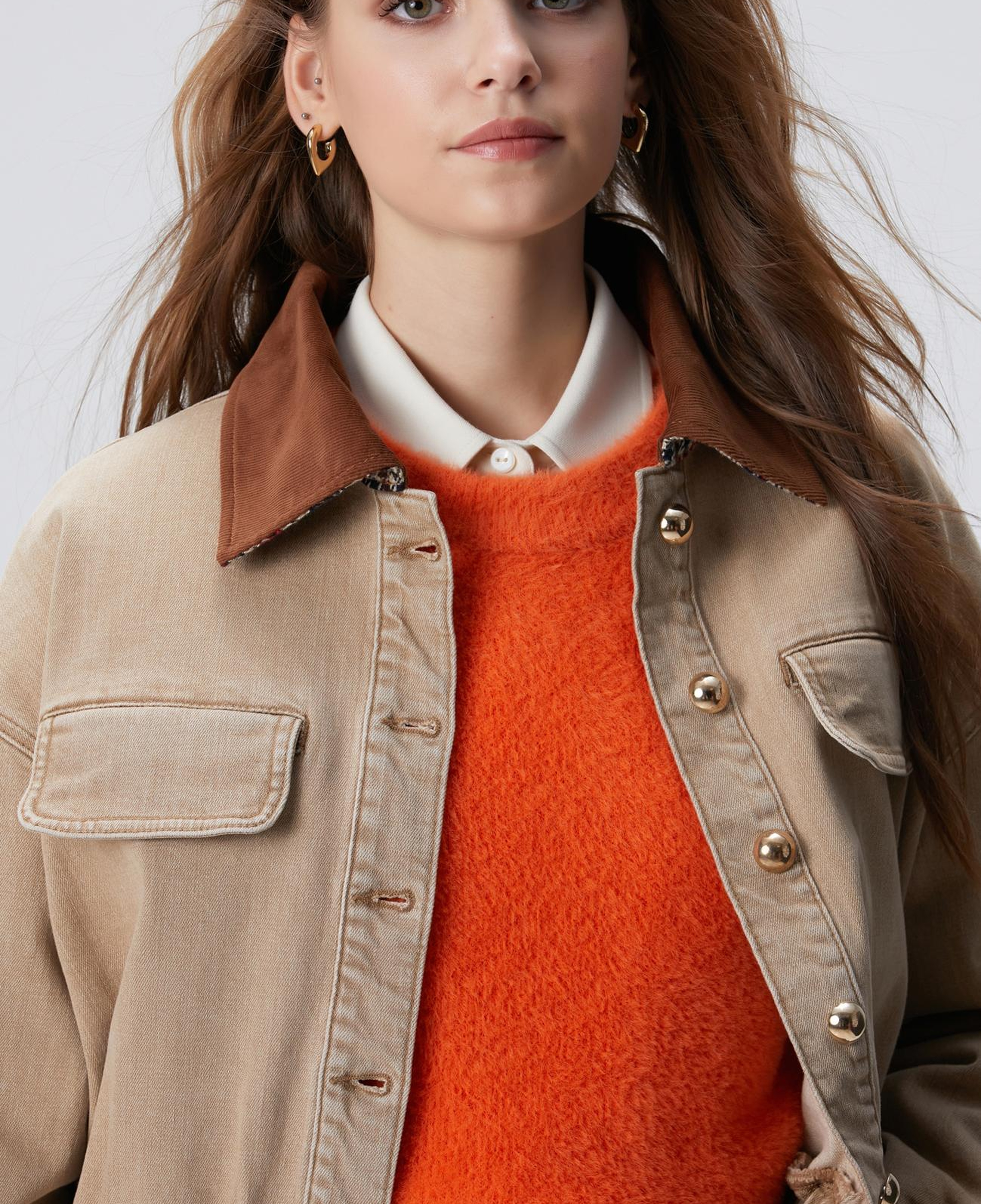 Network Kadın Turuncu Triko Kazak