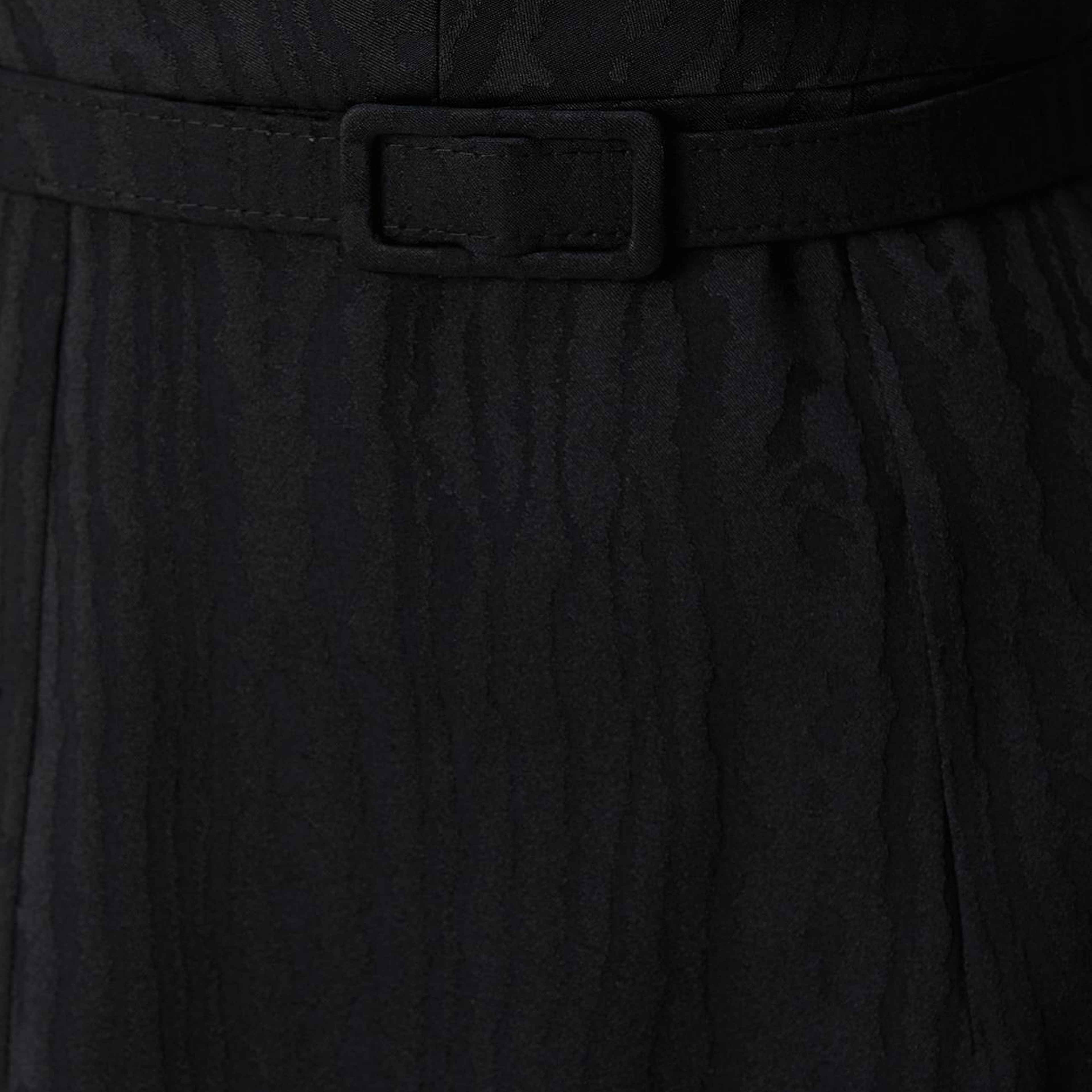 Network Kadın Siyah Jakar Desenli Mini Elbise