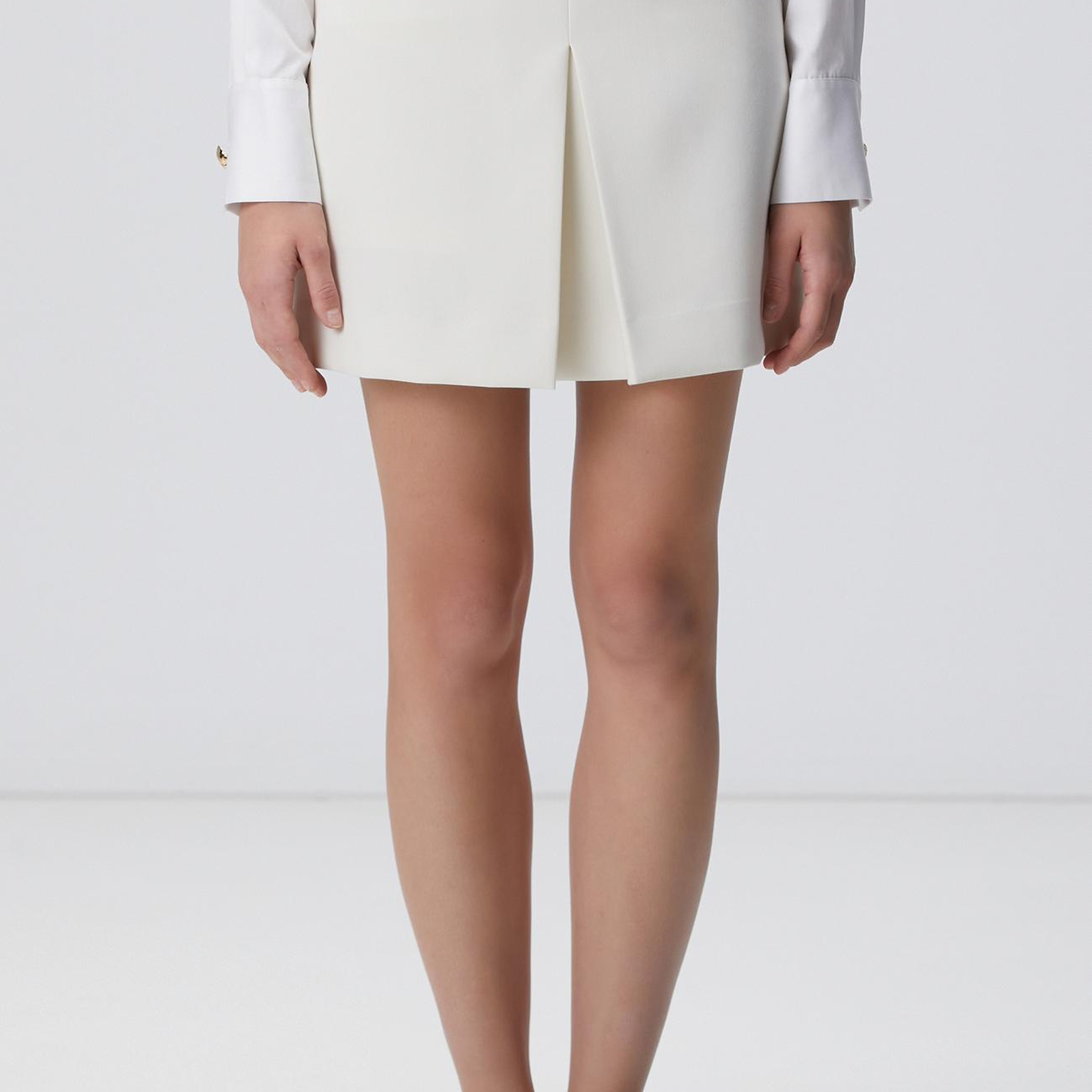 Network Kadın Kırık Beyaz Evaze Mini Etek