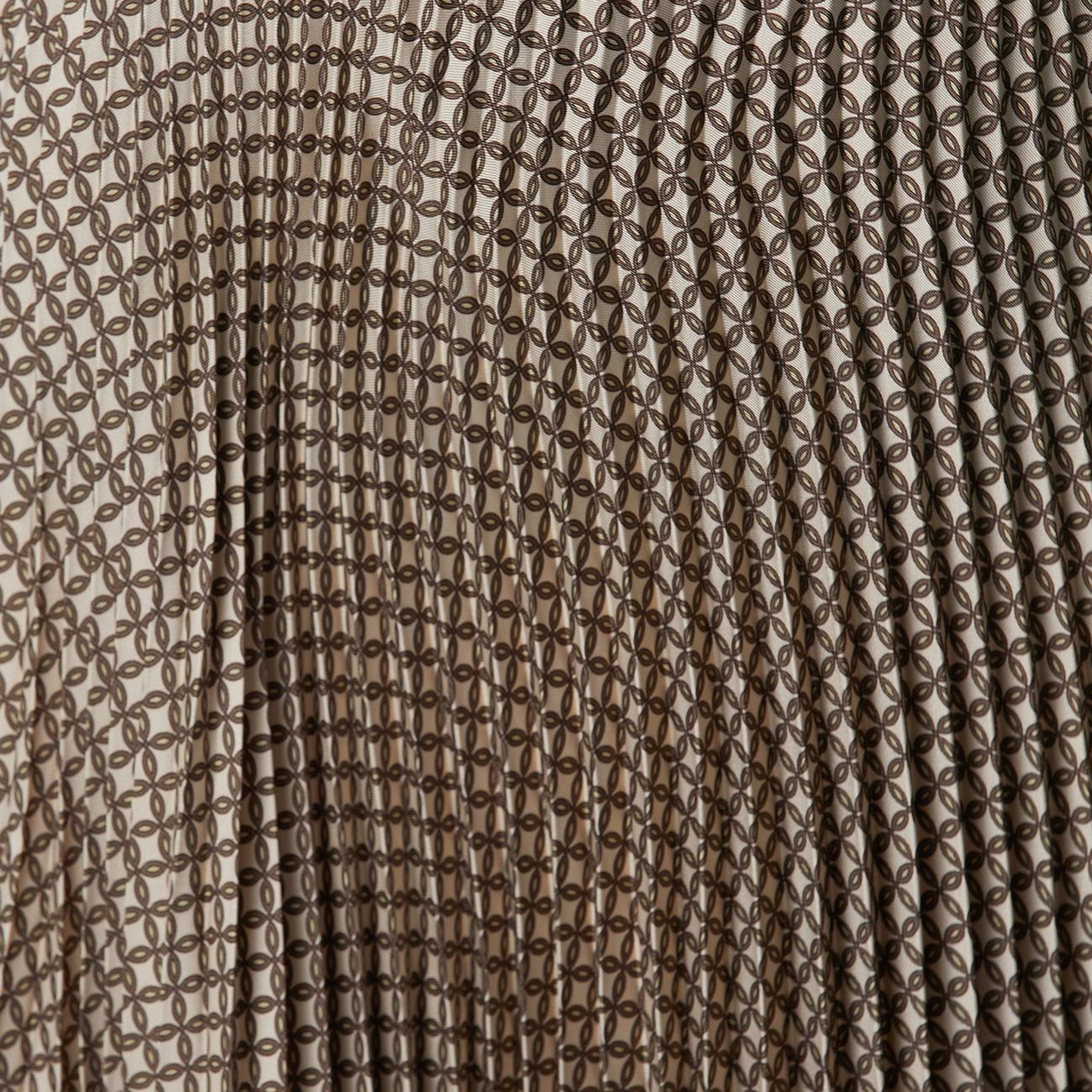 Network Kadın Sarı Pilise Desenli Midi Etek