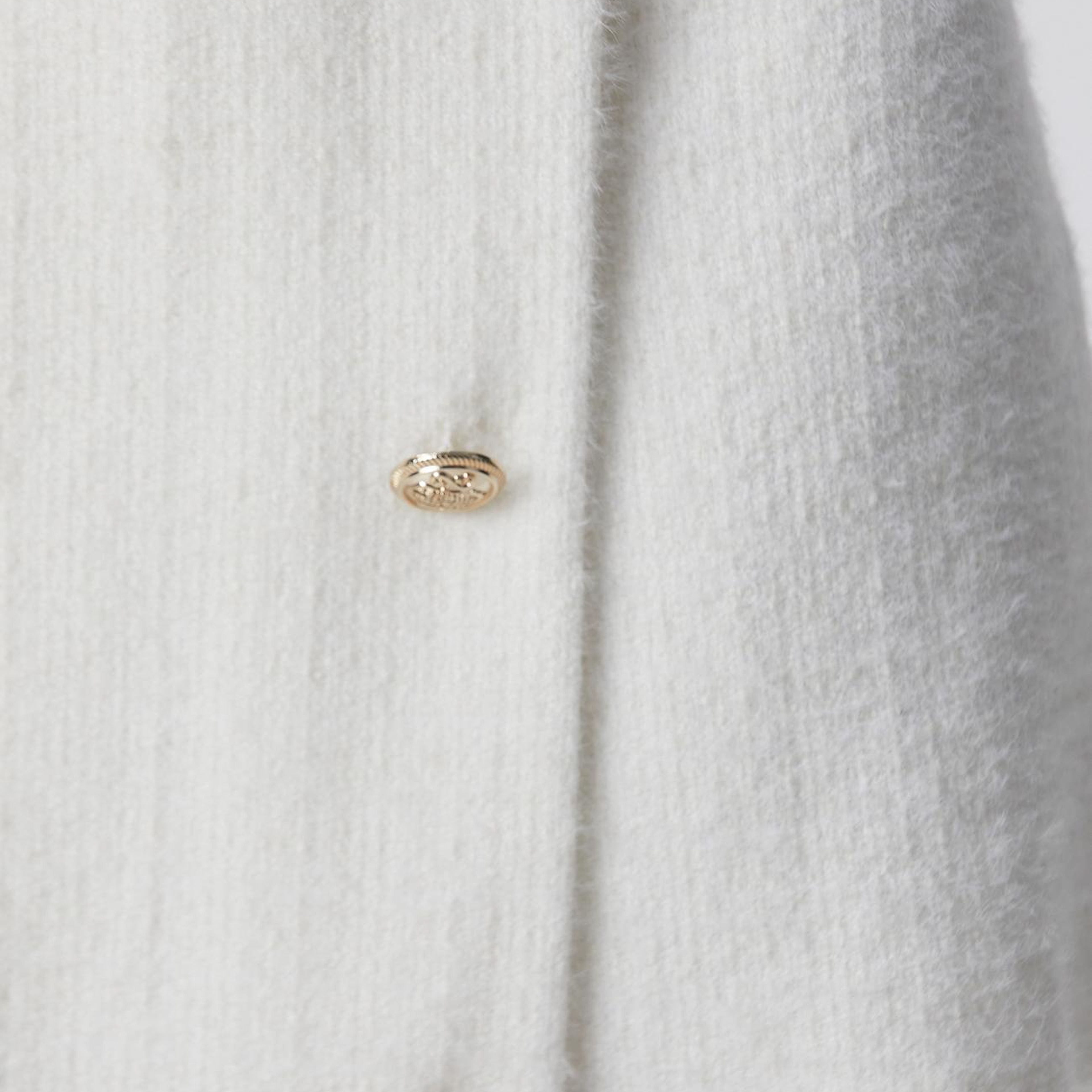 Network Kadın Kırık Beyaz Evaze Mini Tweed Etek