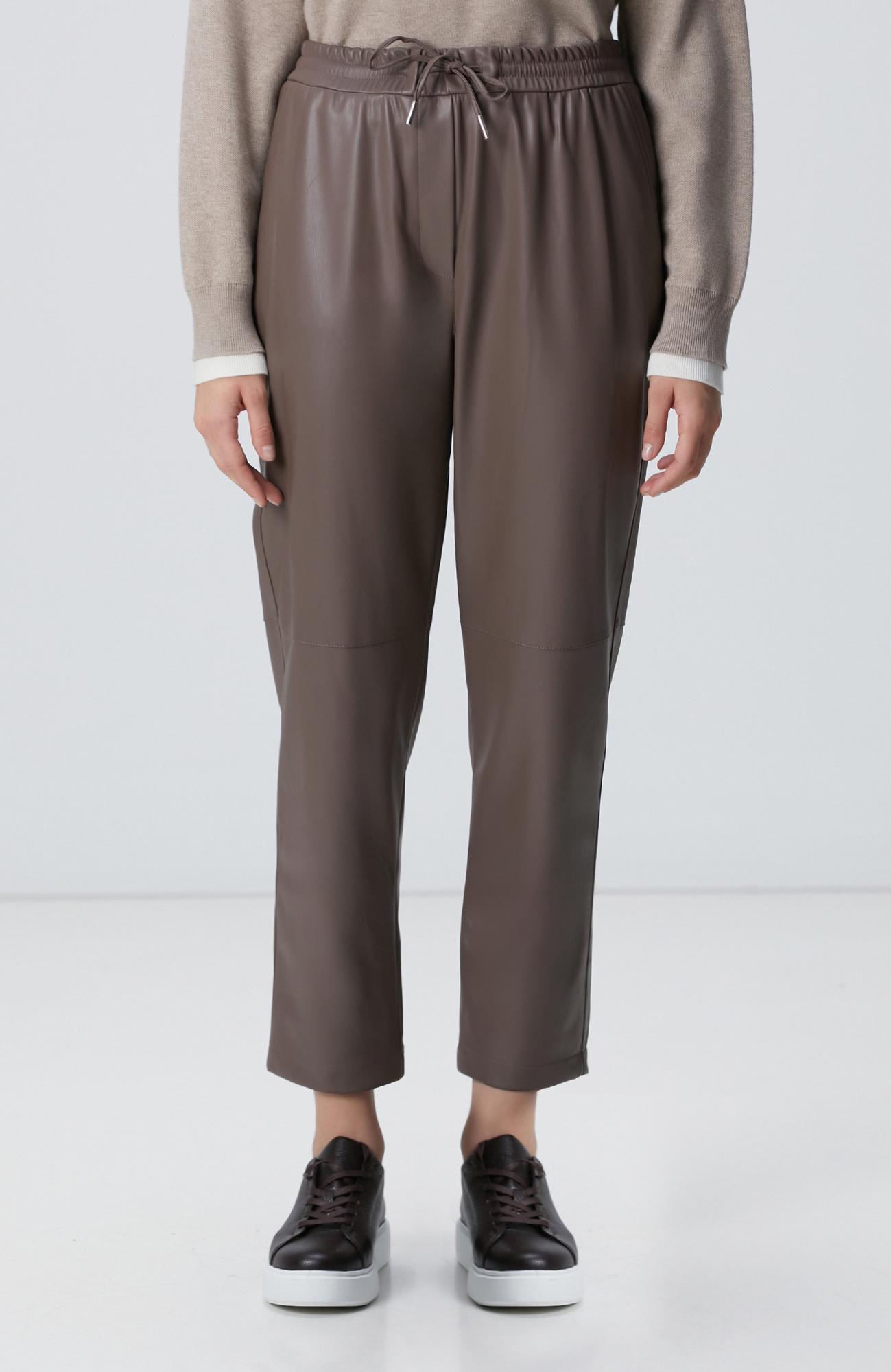 Network Kadın Vizon Vegan Deri Pantolon