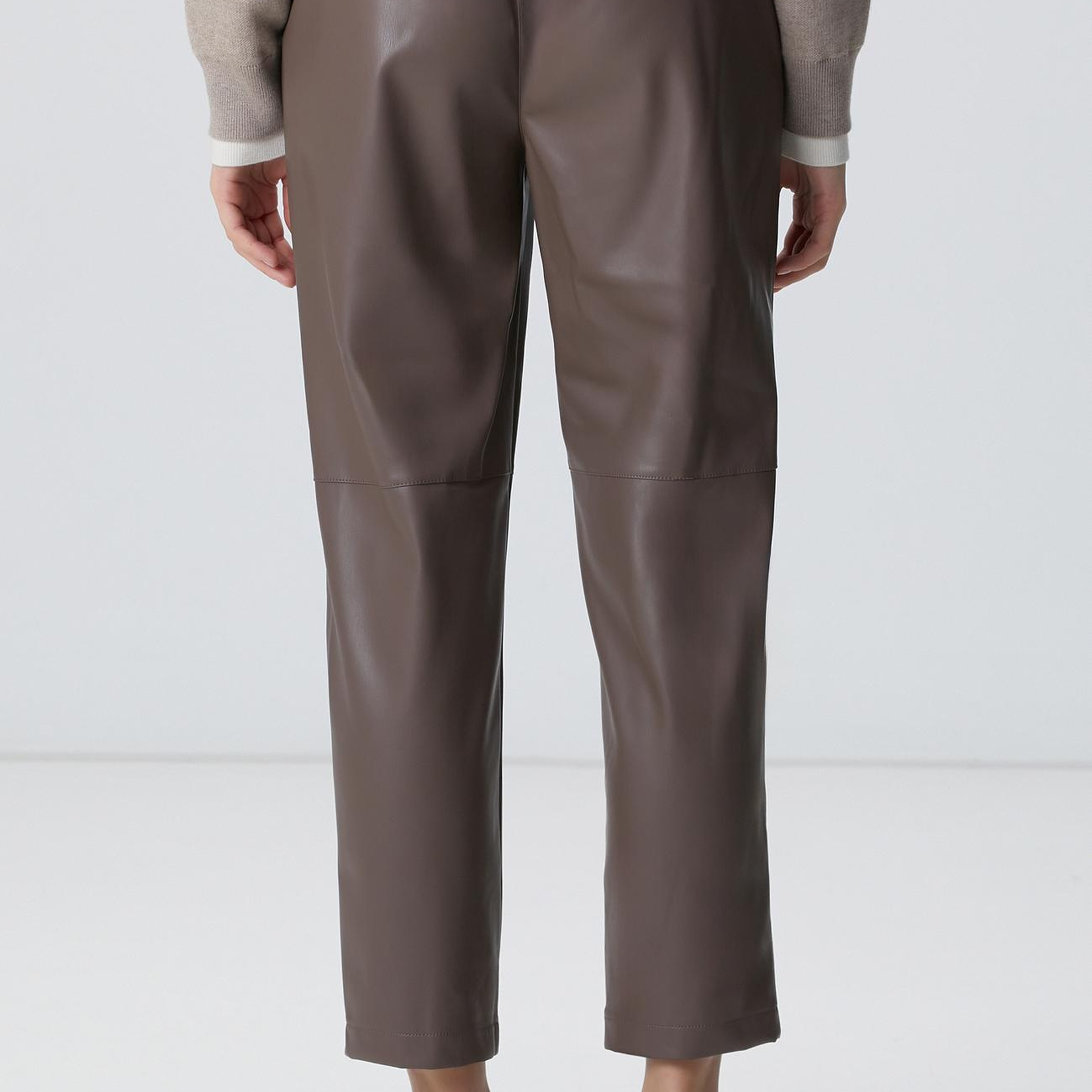 Network Kadın Vizon Vegan Deri Pantolon