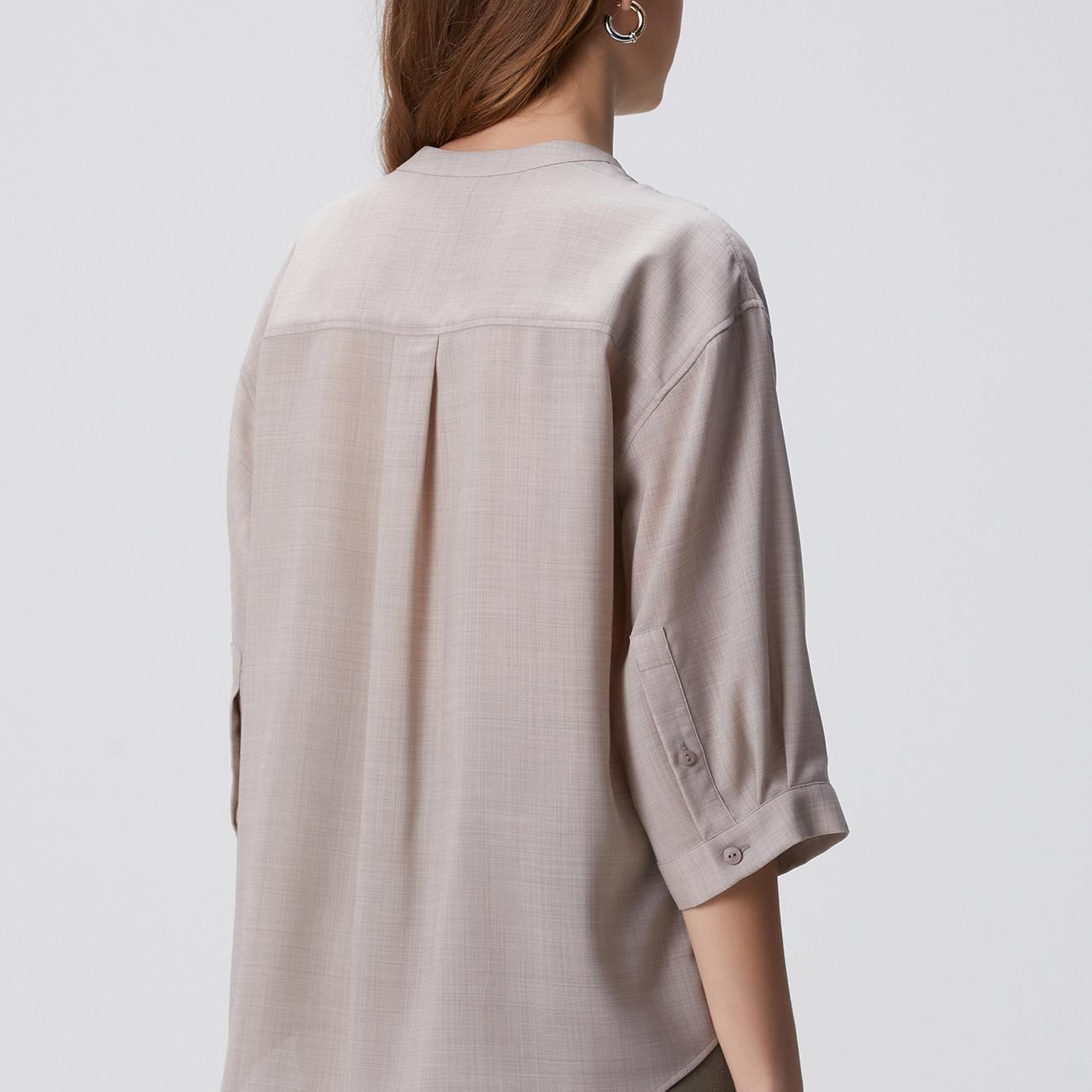 Network Kadın Bej Yün Karışımlı Gömlek