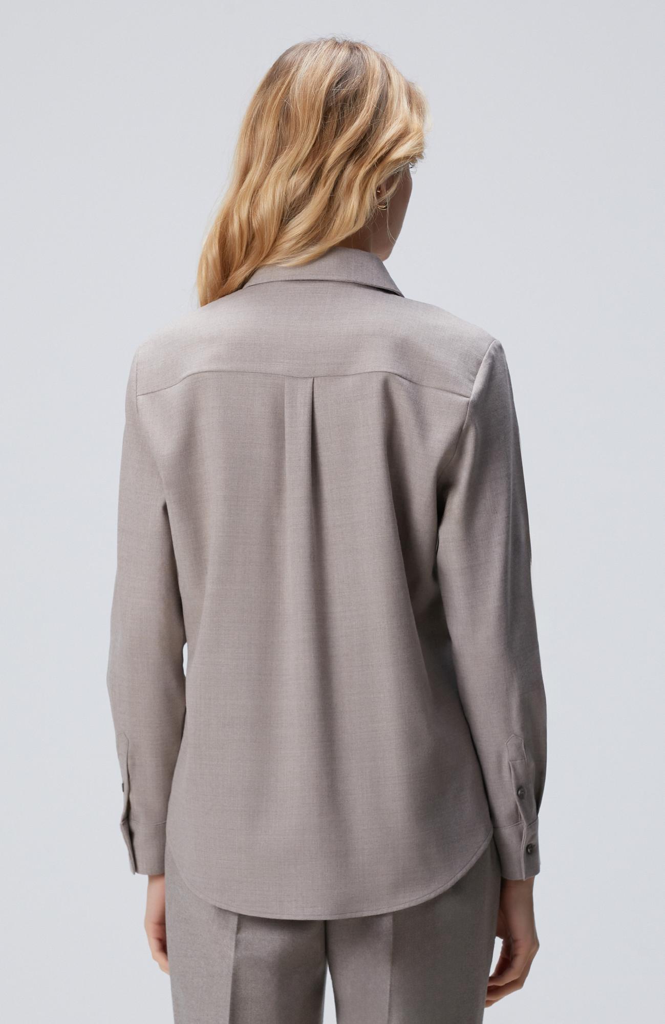 Network Kadın Bej Payetli Yün Karışımlı Gömlek