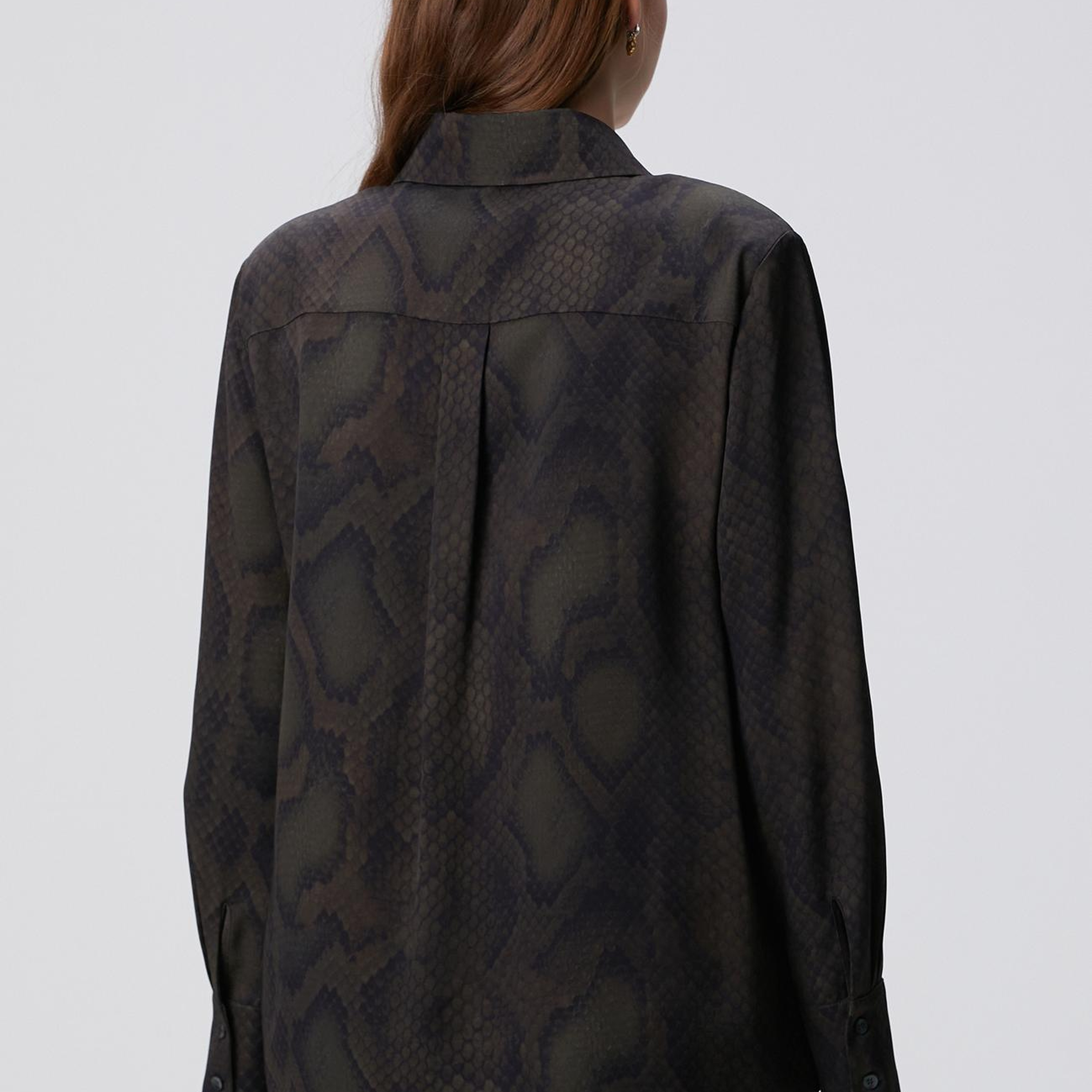 Network Kadın Haki Desenli Gömlek