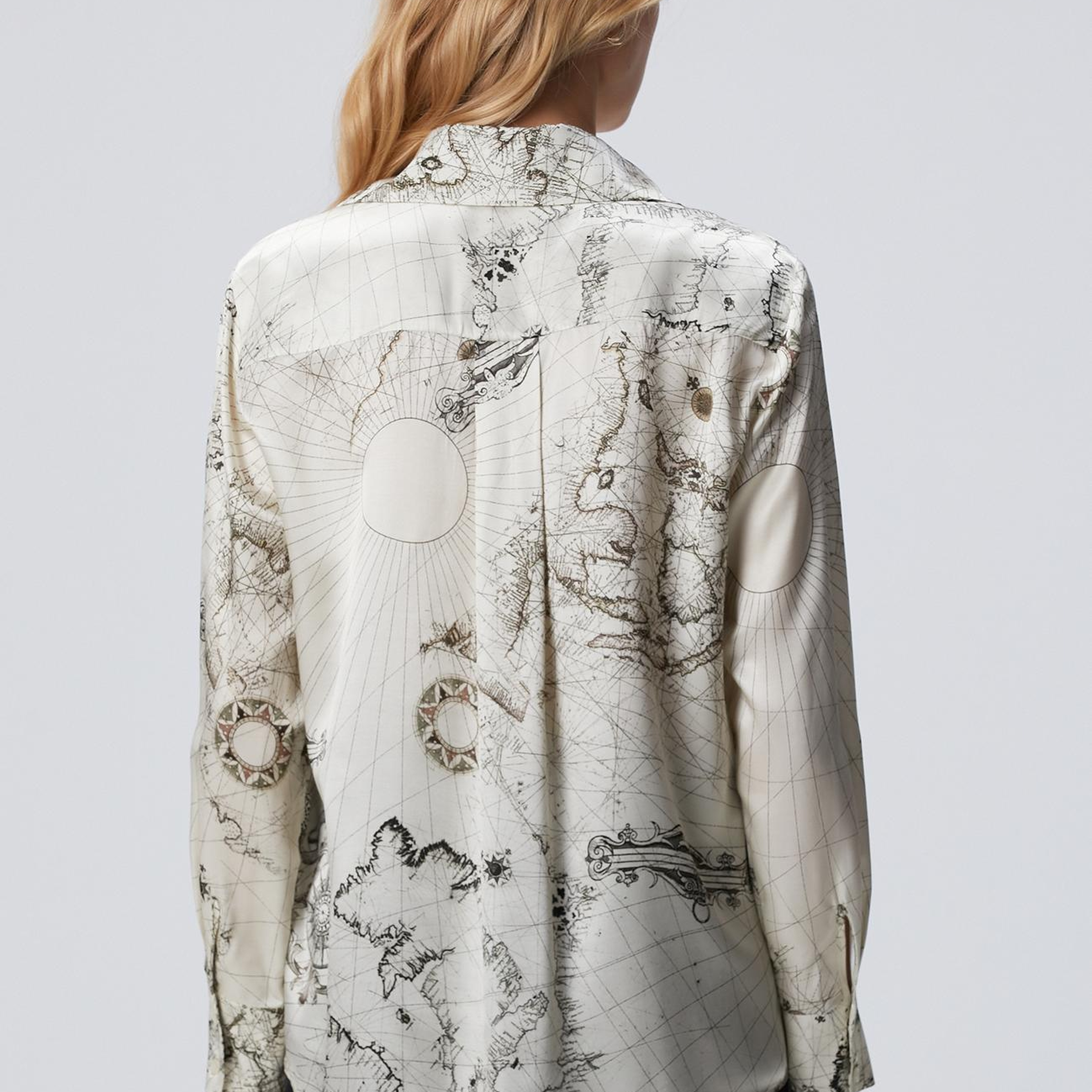 Network Kadın Limited Açık Bej İpek Karışımlı Gömlek