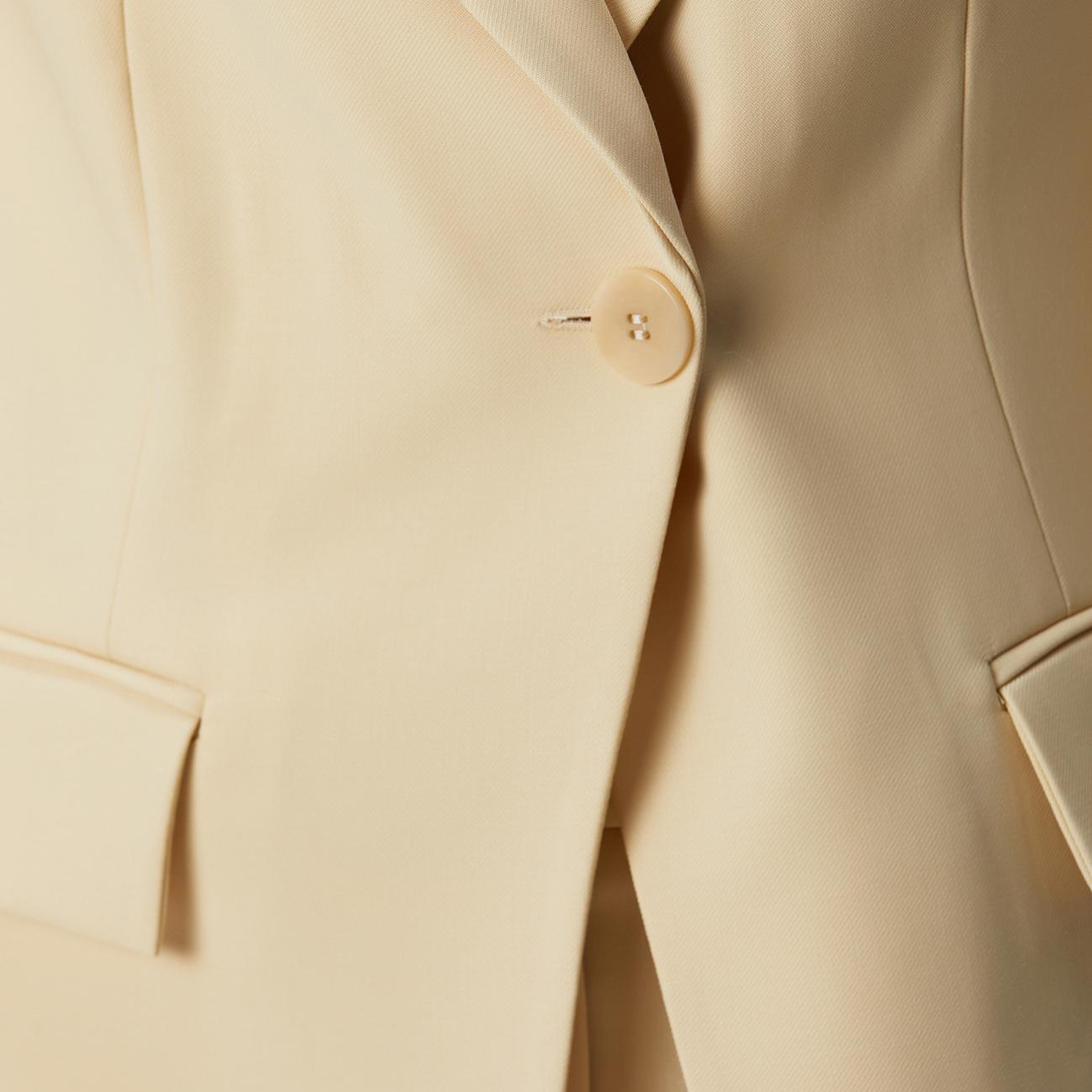 Network Kadın Sarı Yün Karışımlı Ceket