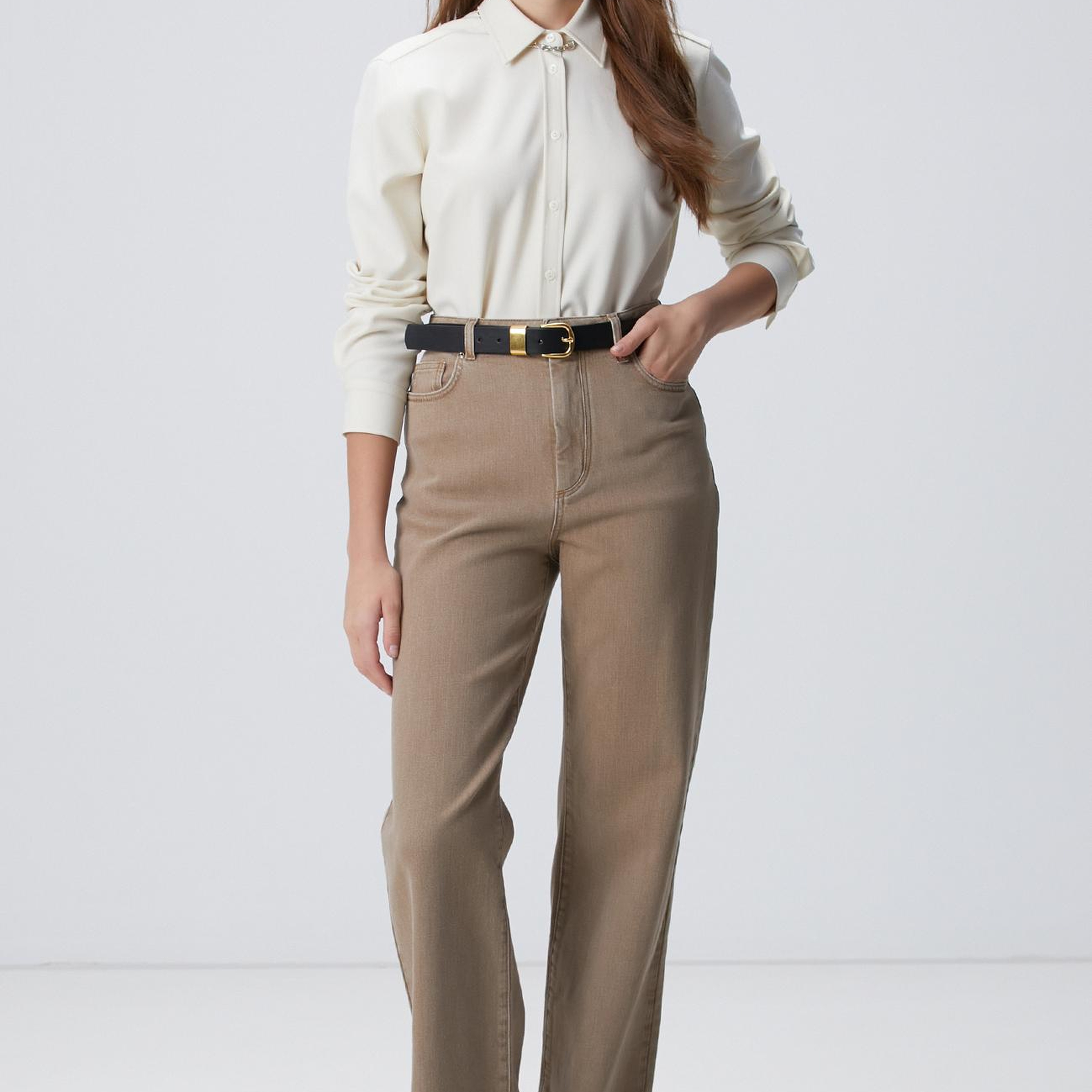 Network Kadın Kırık Beyaz Dış Gömlek