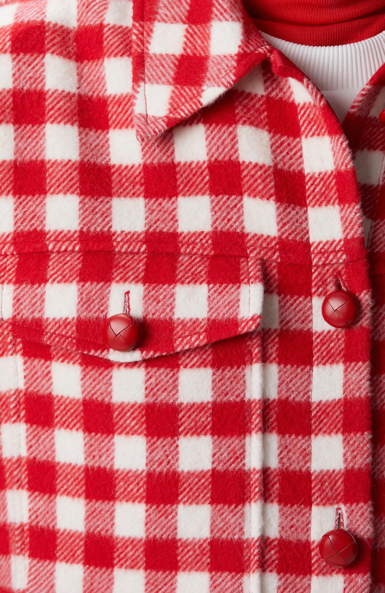 Network Kadın Kırmızı Kareli Dış Gömlek