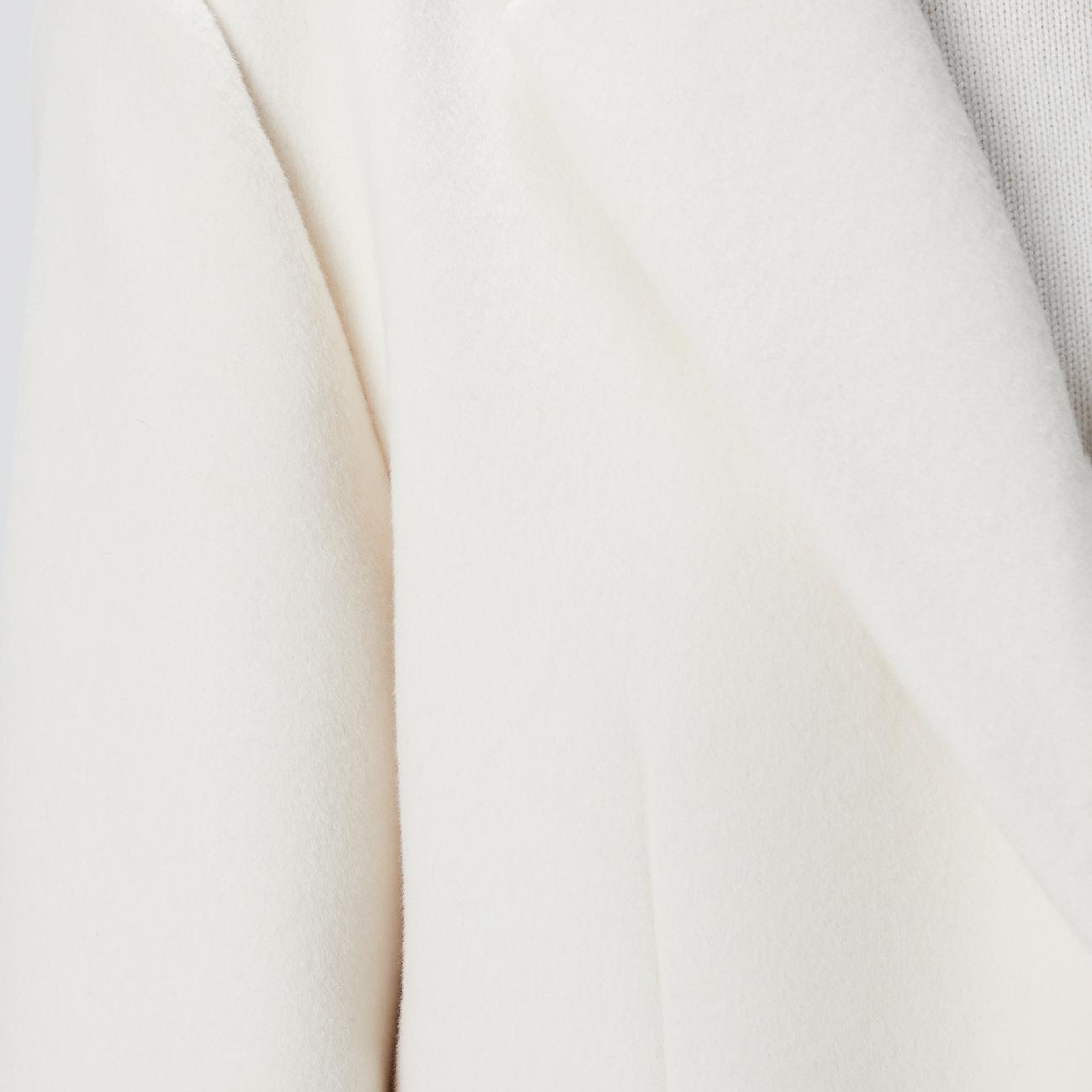 Network Kadın Beyaz Yün Karışımlı Kaban