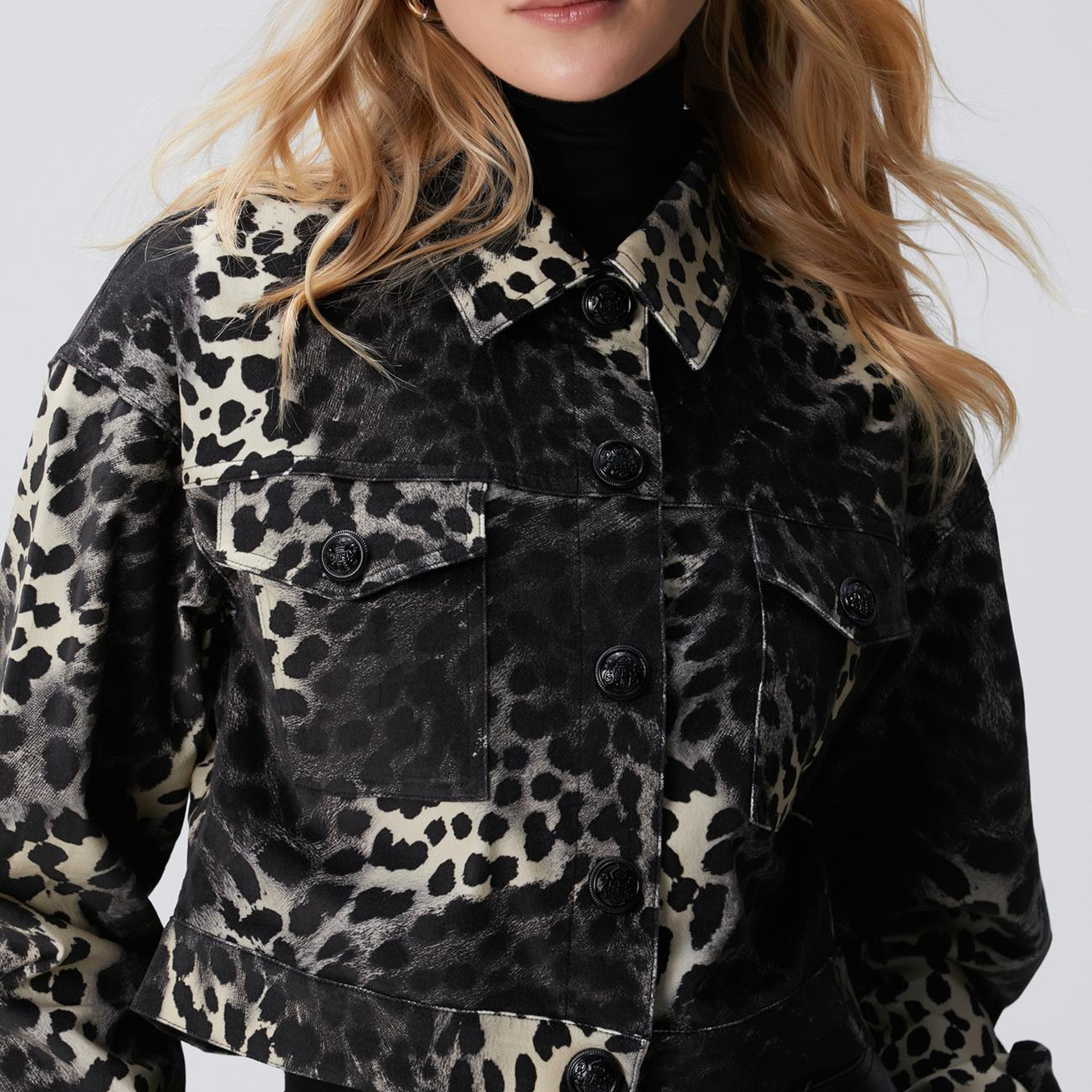 Network Kadın Bej Leopar Desenli Mont