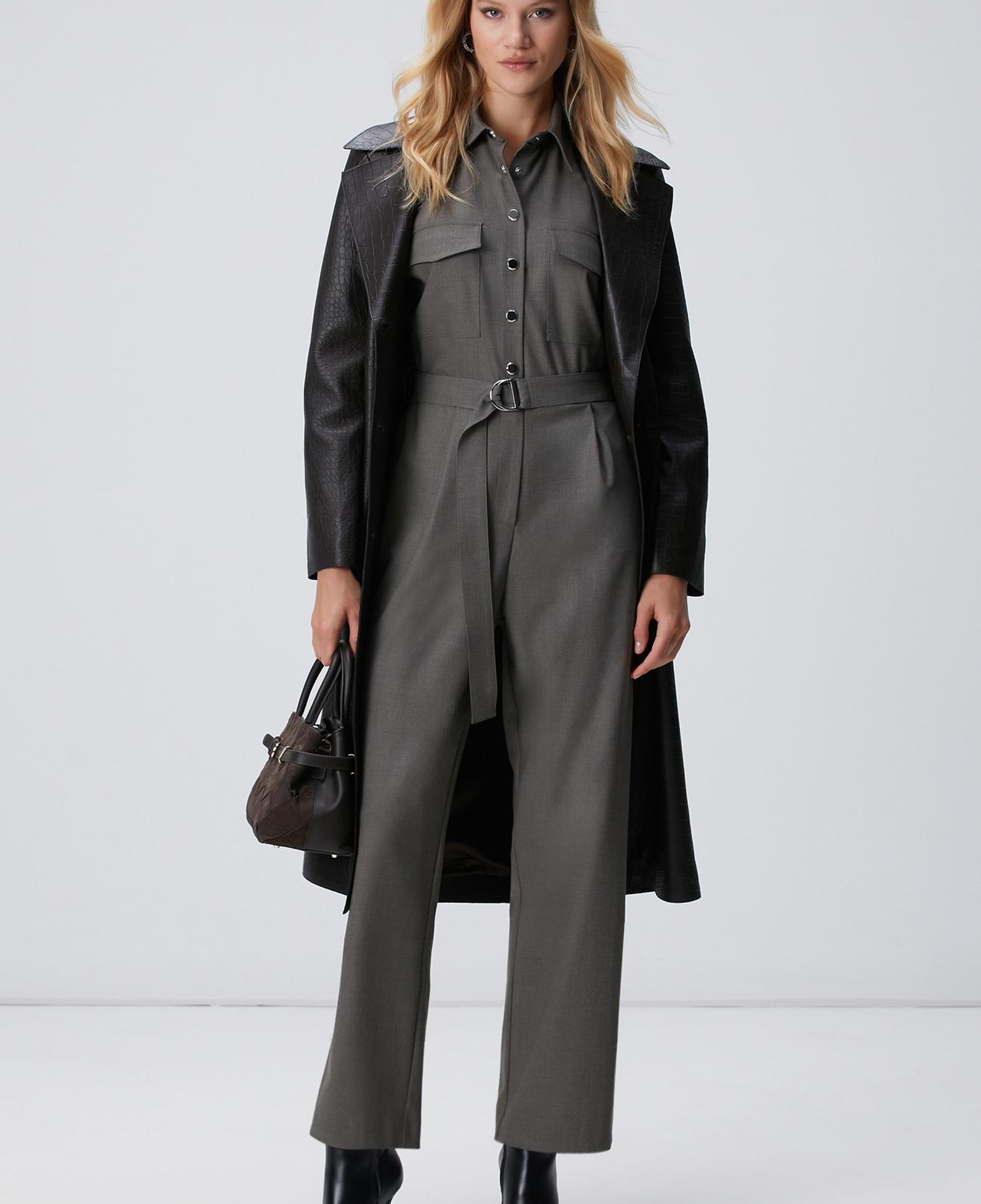 Network Kadın Vizon Cep Kapaklı Tulum