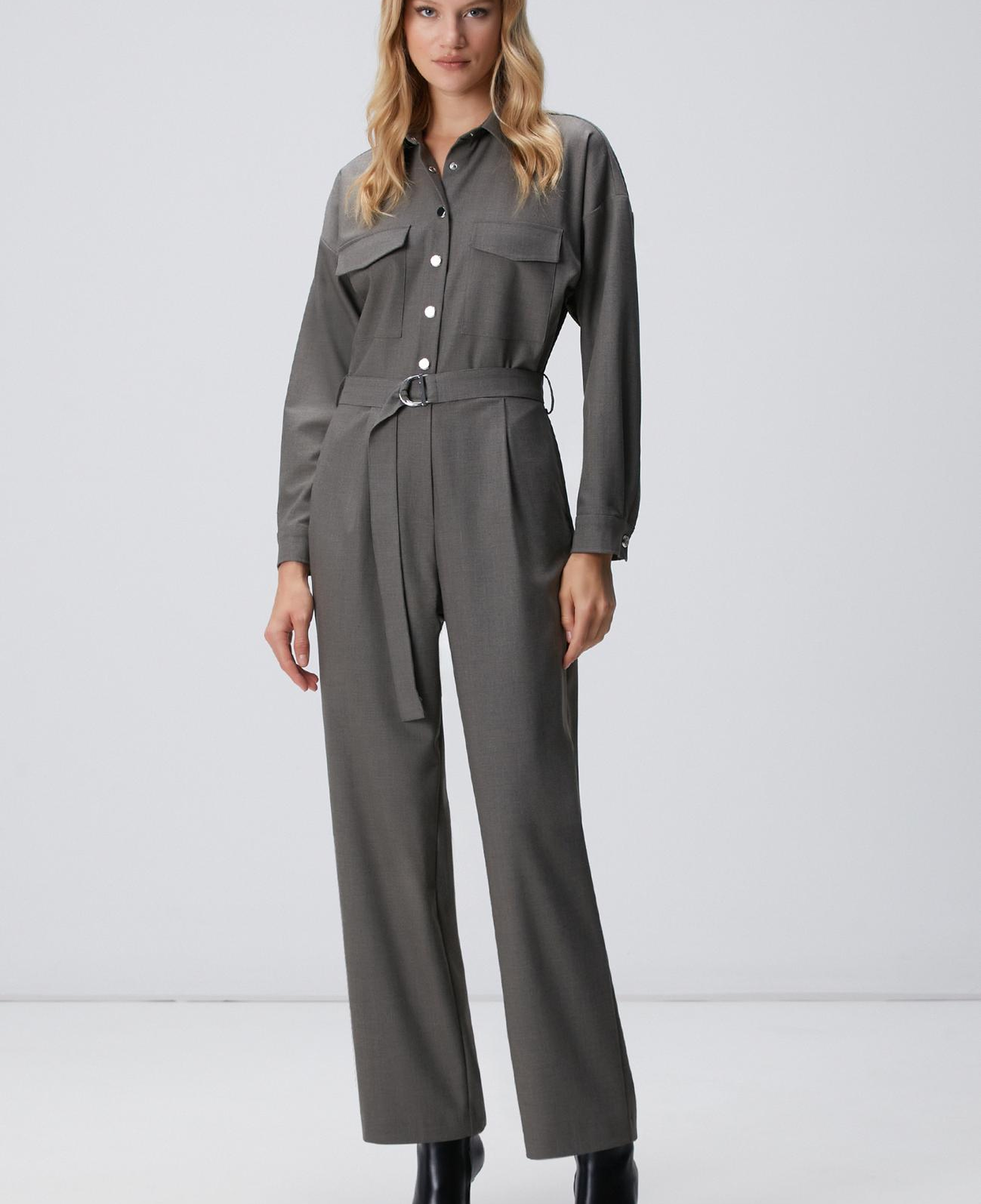 Network Kadın Vizon Cep Kapaklı Tulum