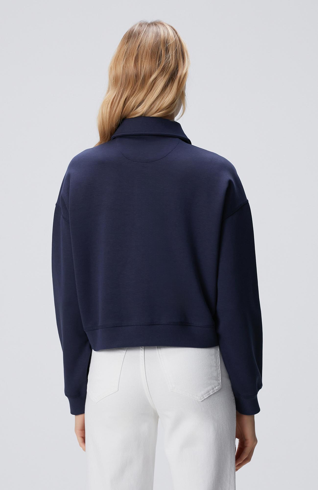 Network Kadın Lacivert Patch Detaylı Sweatshirt