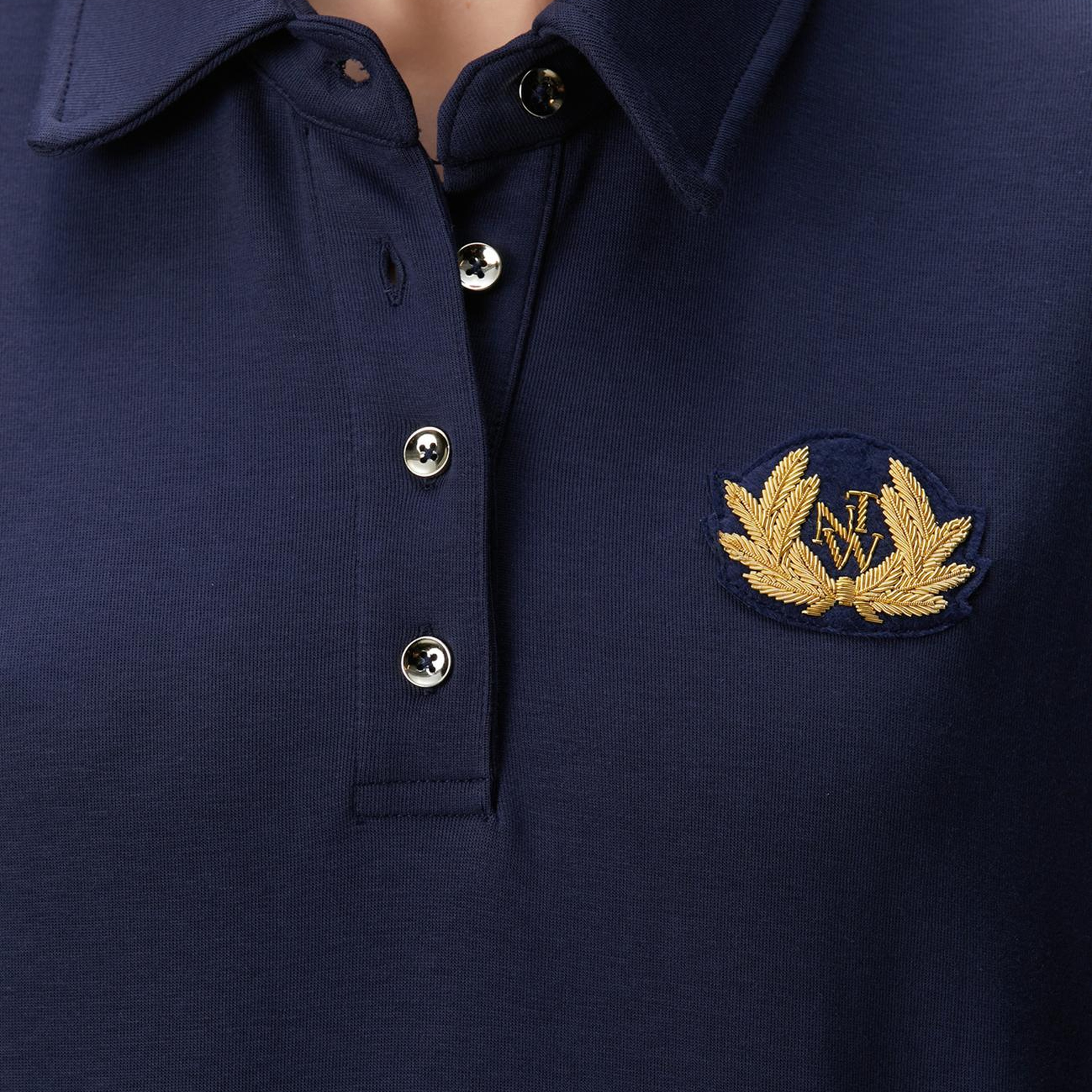 Network Kadın Lacivert Patch Detaylı Sweatshirt