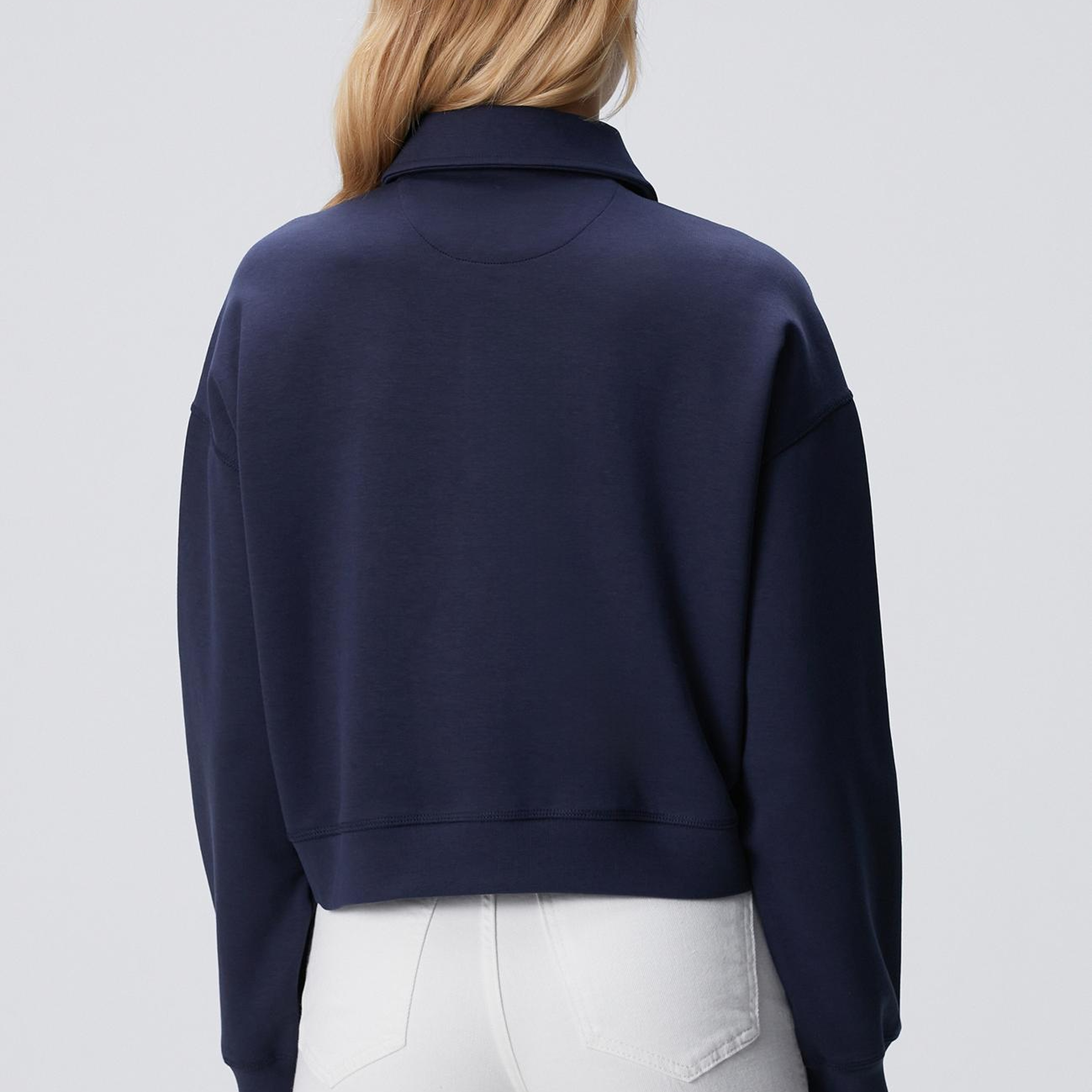 Network Kadın Lacivert Patch Detaylı Sweatshirt