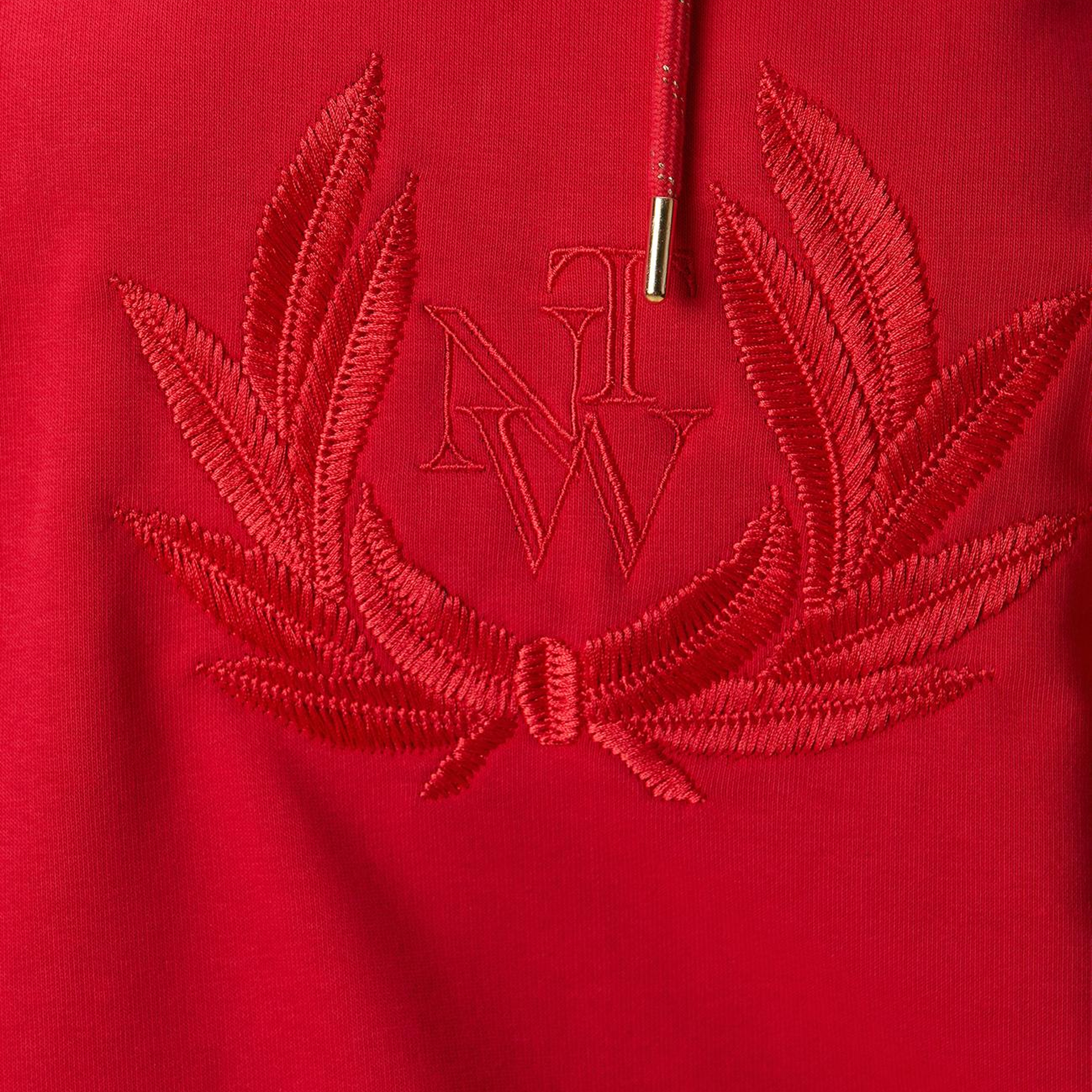 Network Kadın Kırmızı Nakış Detaylı Sweatshirt