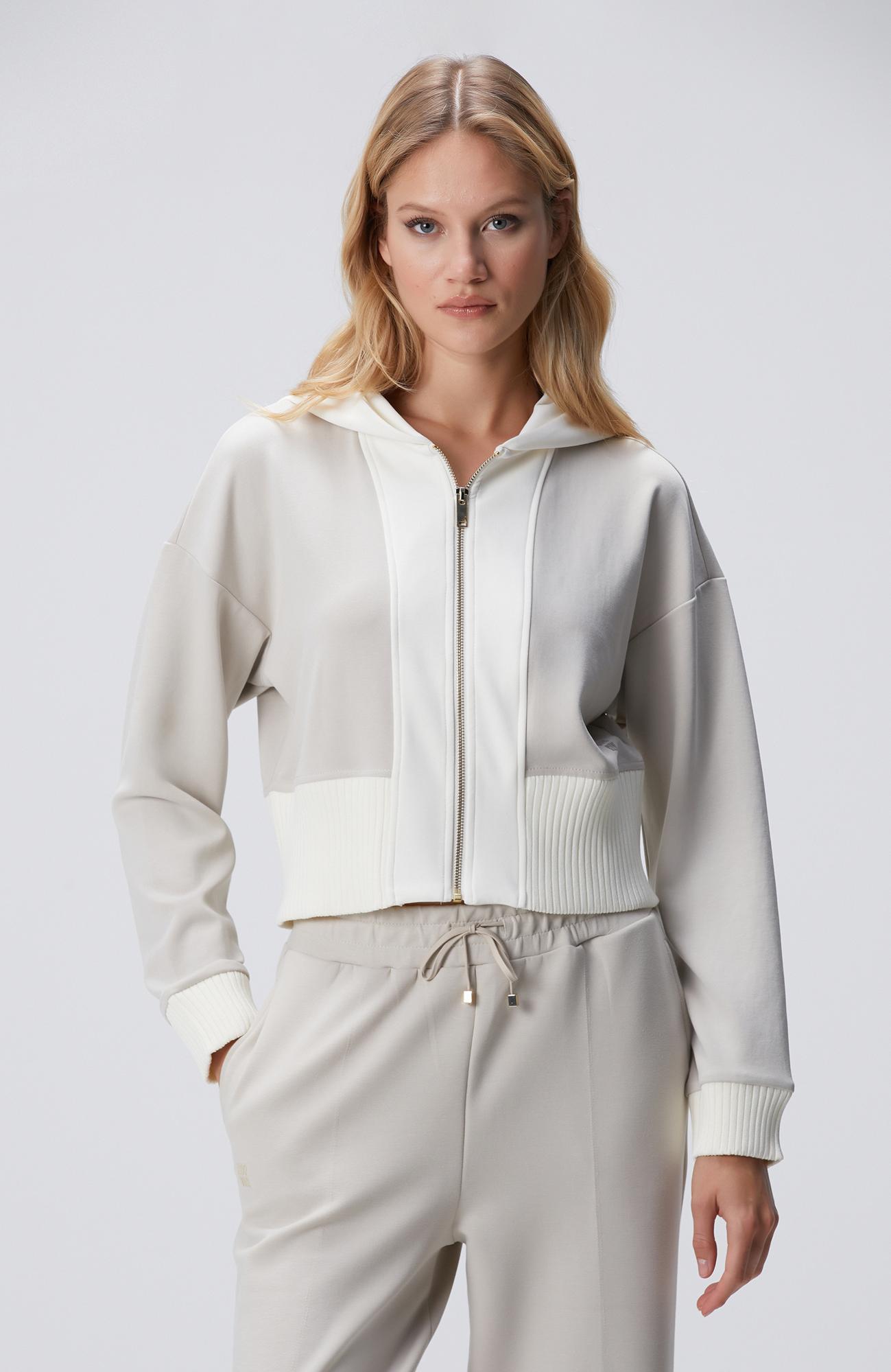 Network Kadın Taş Kapüşonlu Crop Sweatshirt