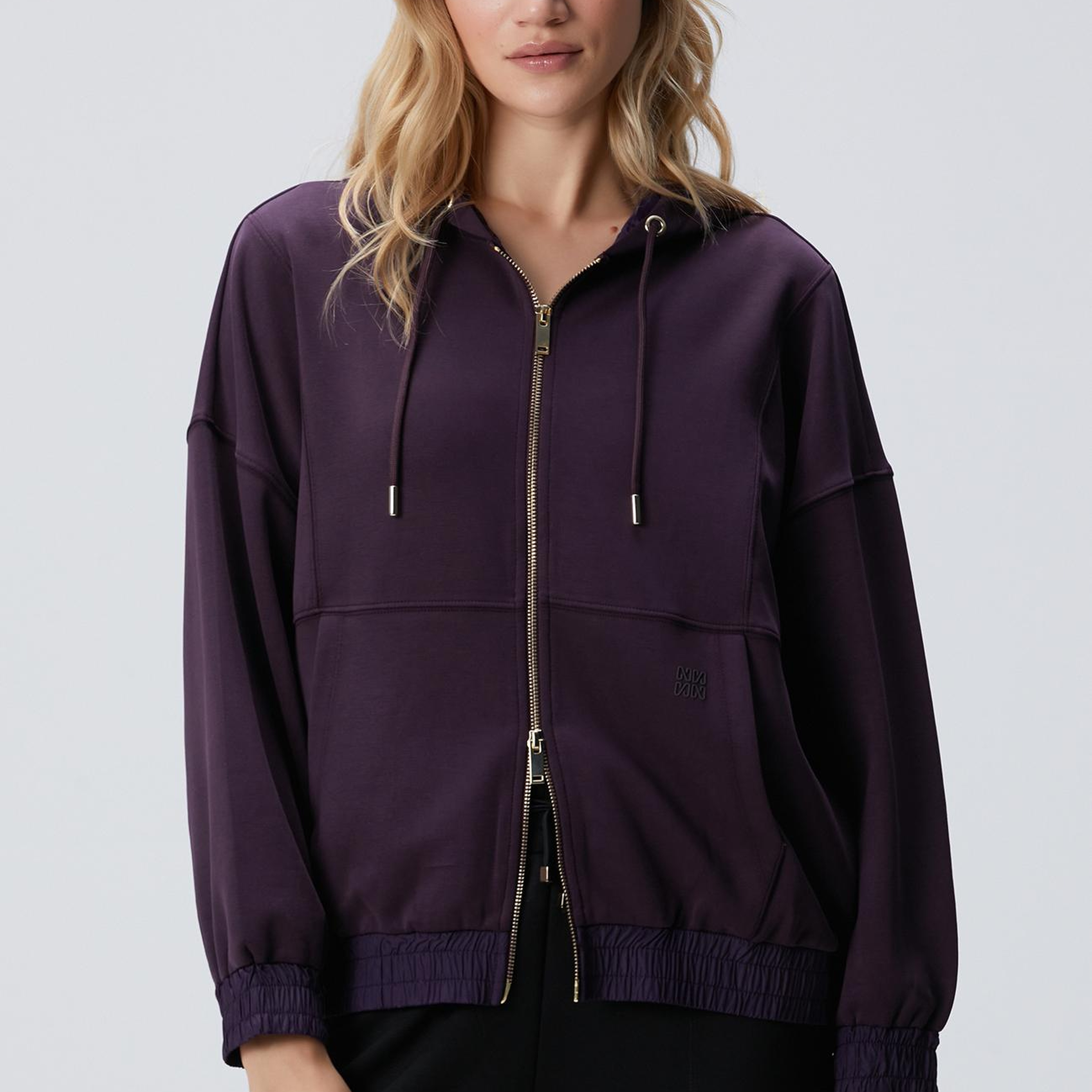 Network Kadın Mor Modal Karışımlı Sweatshirt
