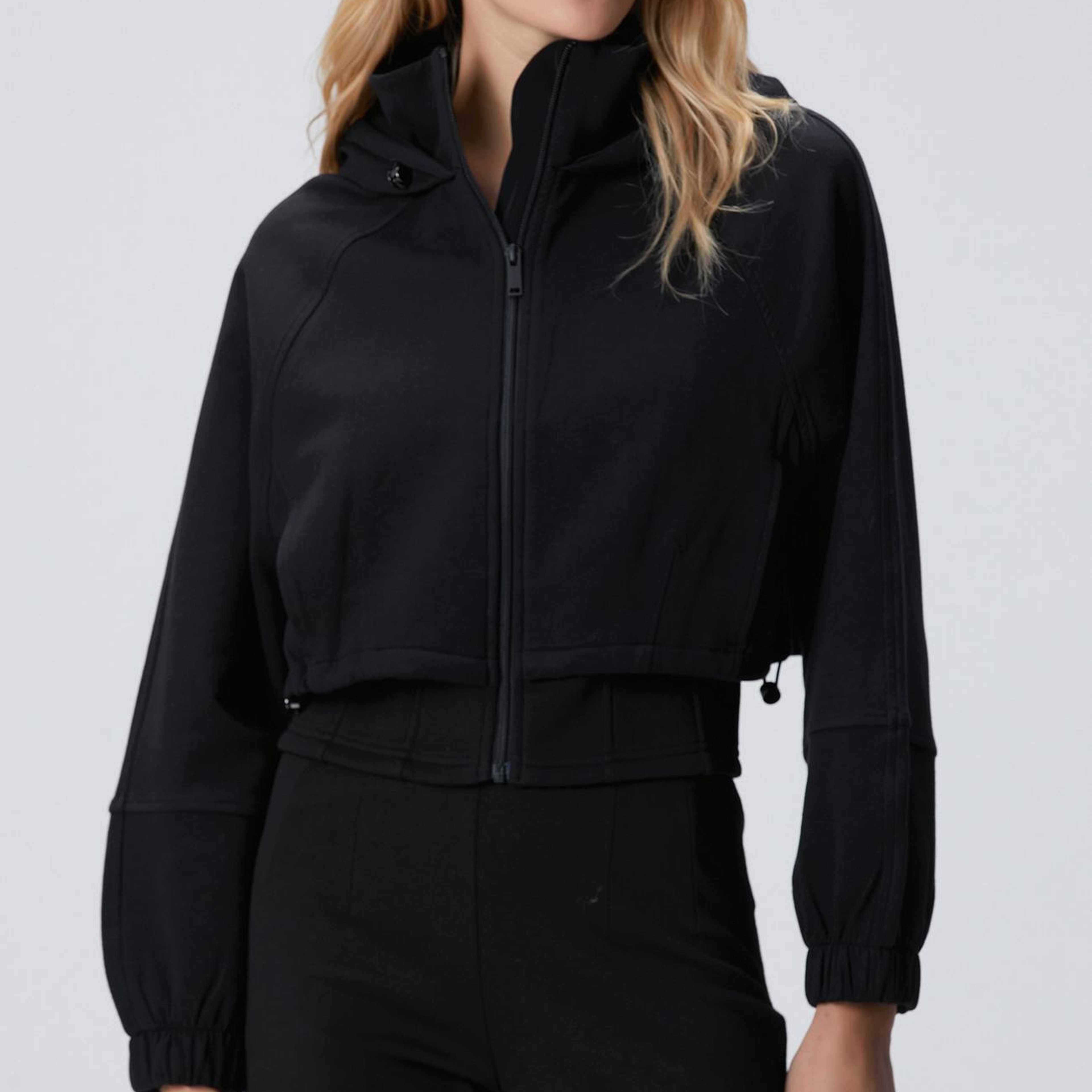 Network Kadın N-Tech Siyah Crop Sweatshirt
