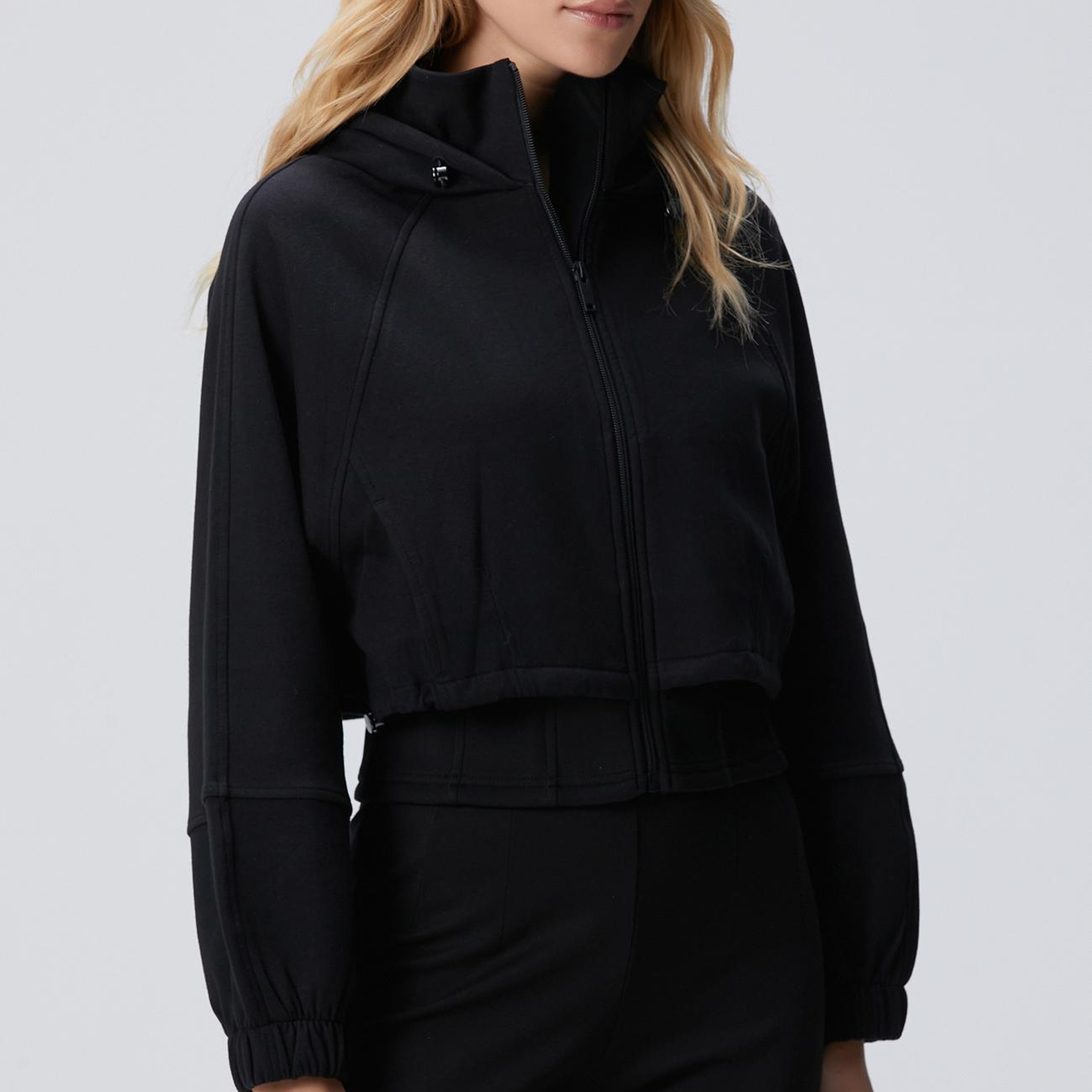 Network Kadın N-Tech Siyah Crop Sweatshirt