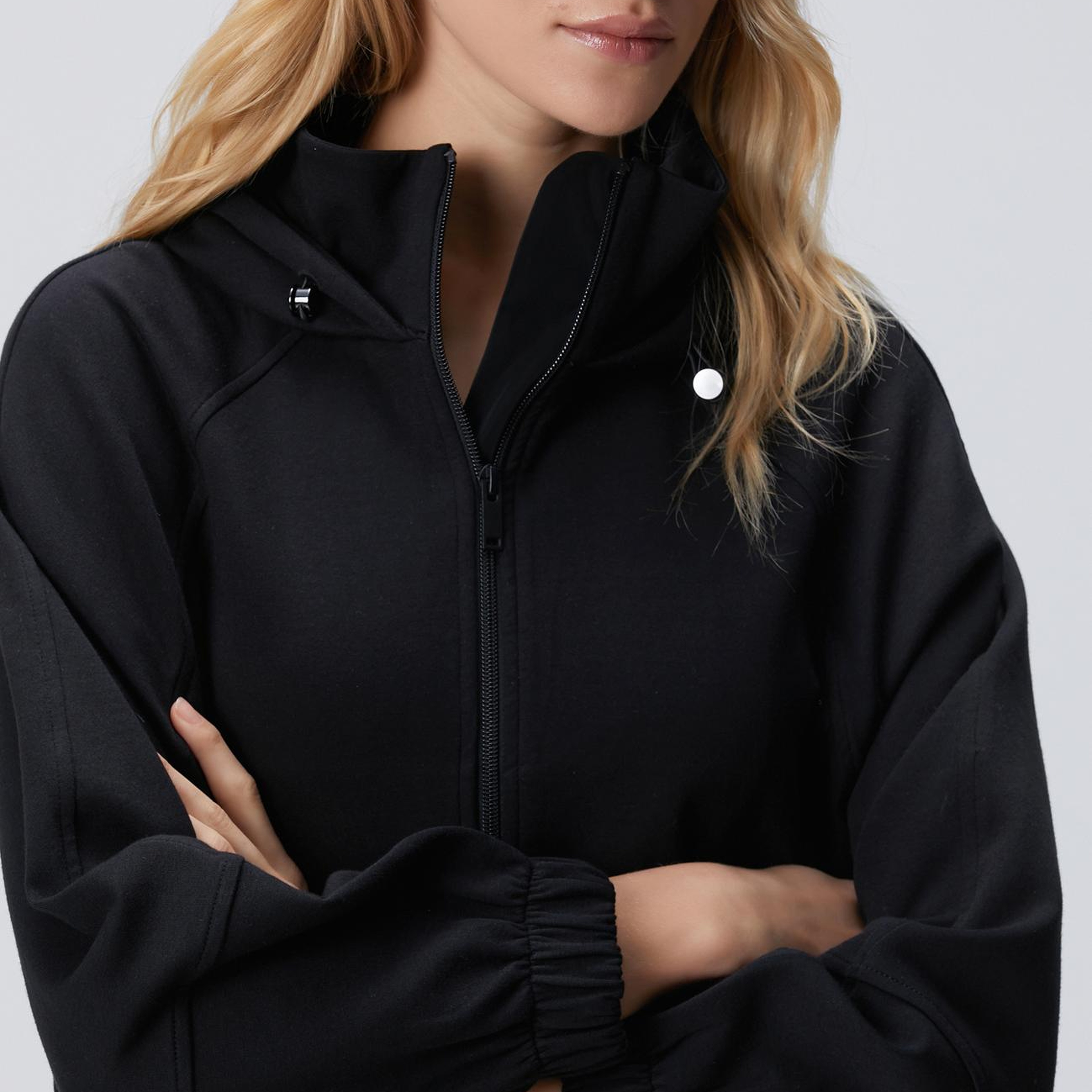 Network Kadın N-Tech Siyah Crop Sweatshirt