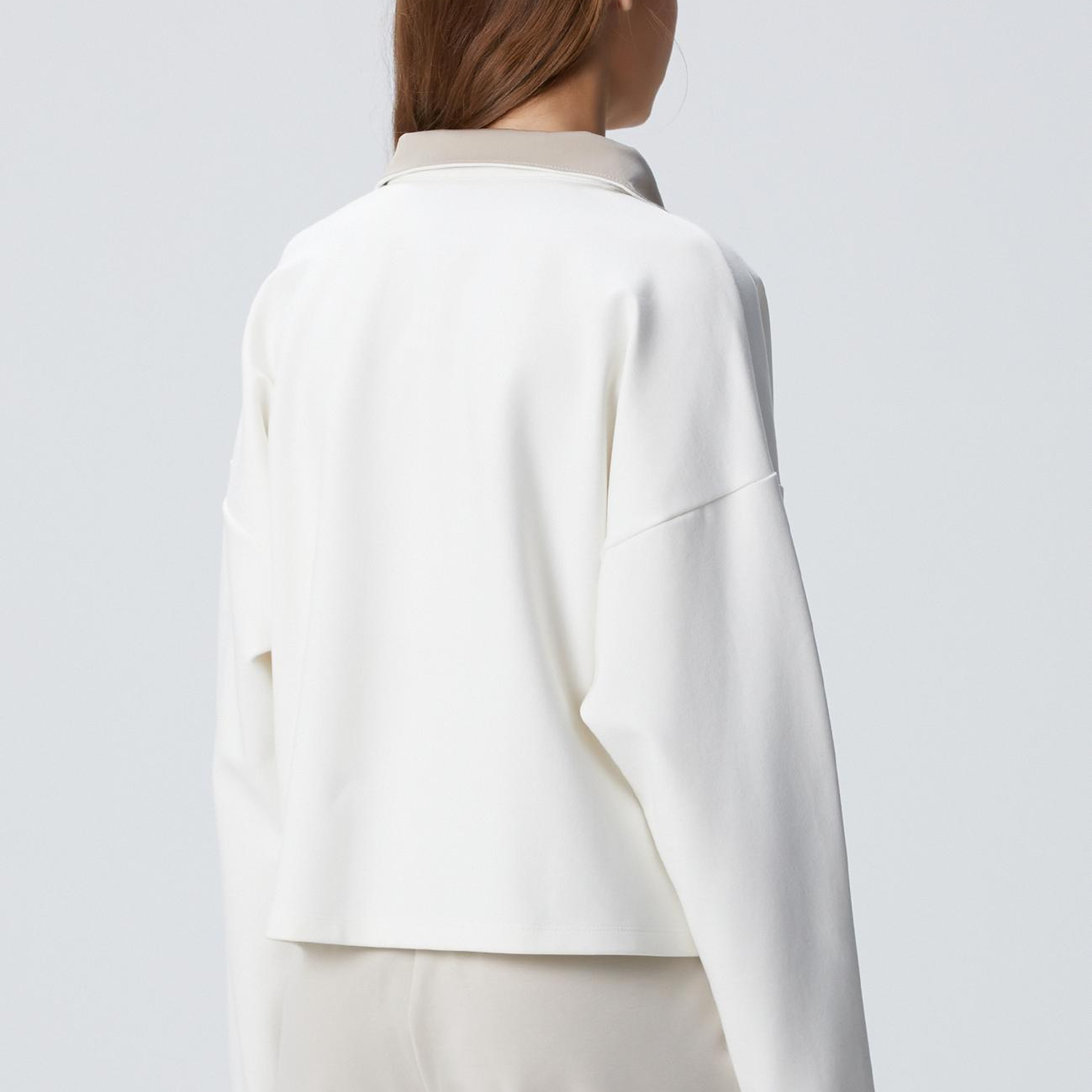 Network Kadın N-Tech Kırık Beyaz Sweatshirt