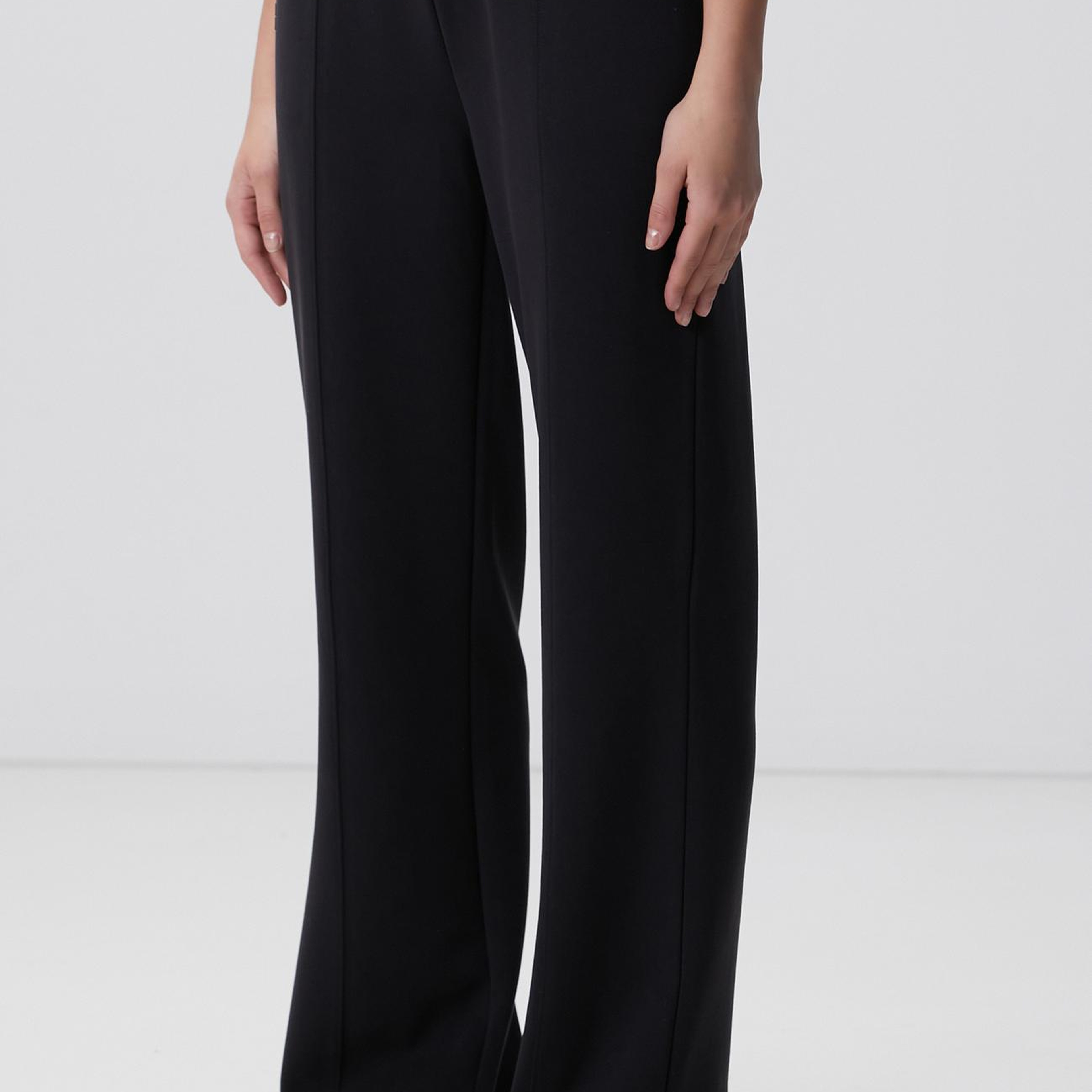 Network Kadın Siyah Modal Karışımlı Eşofman