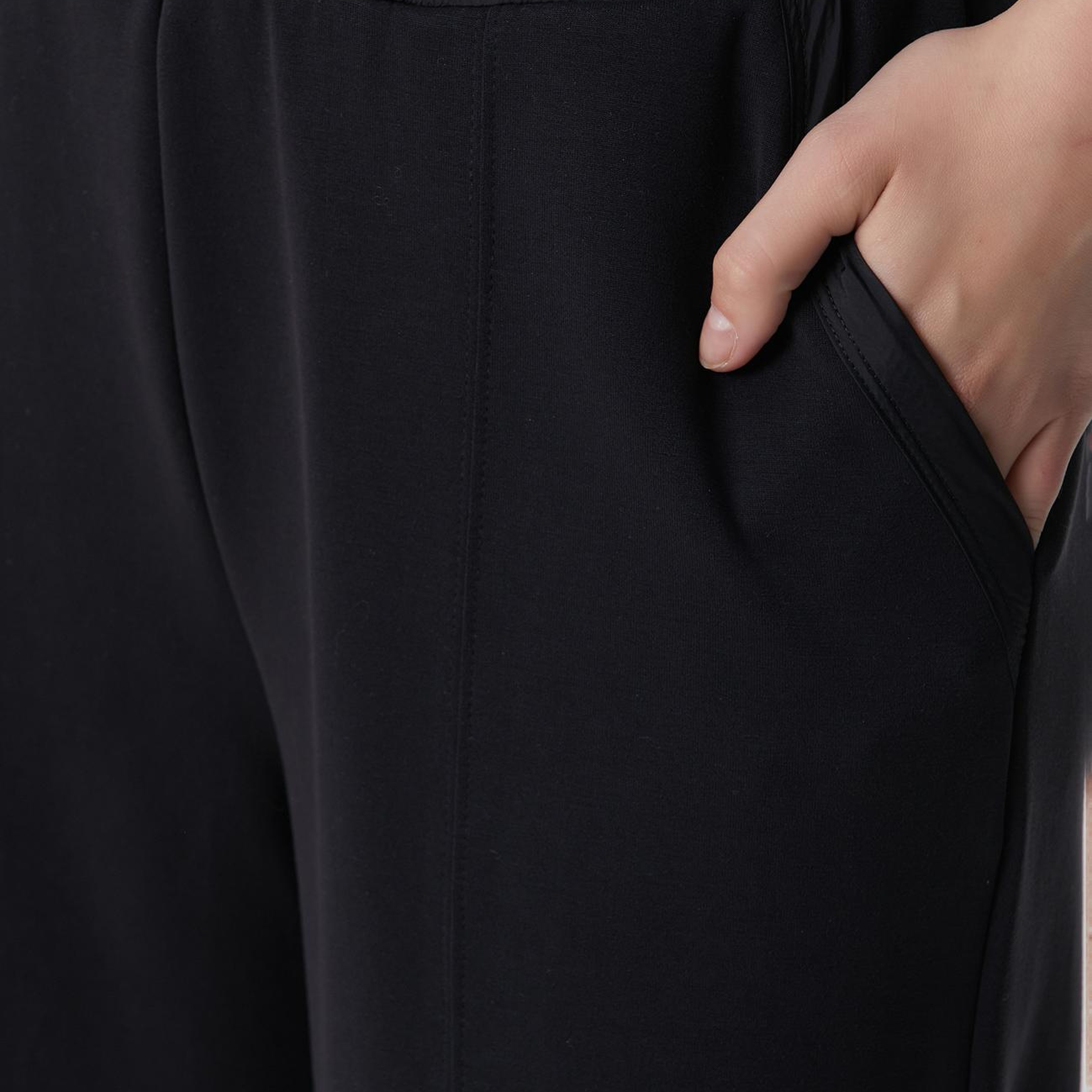 Network Kadın Siyah Modal Karışımlı Eşofman