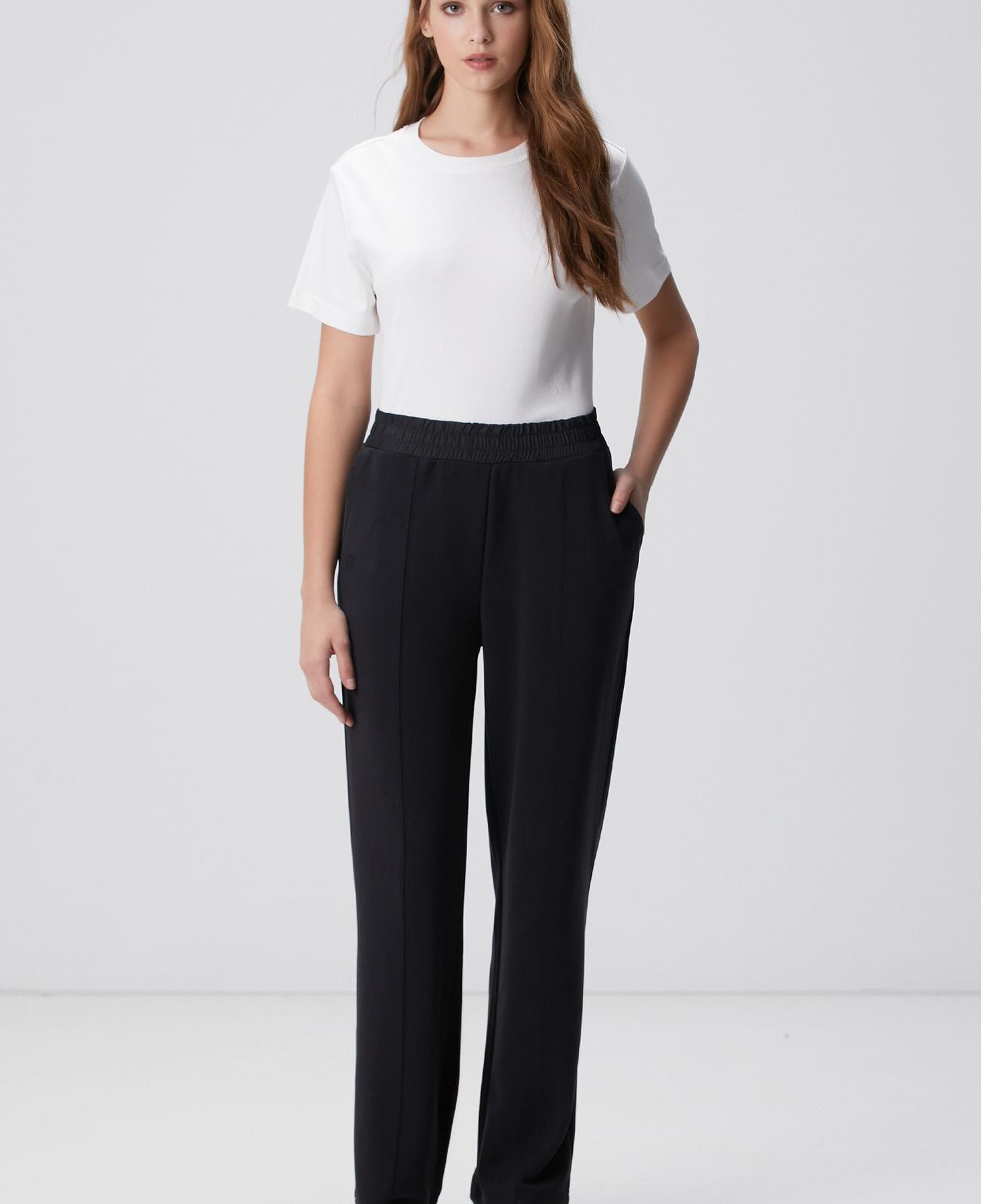 Network Kadın Siyah Modal Karışımlı Eşofman