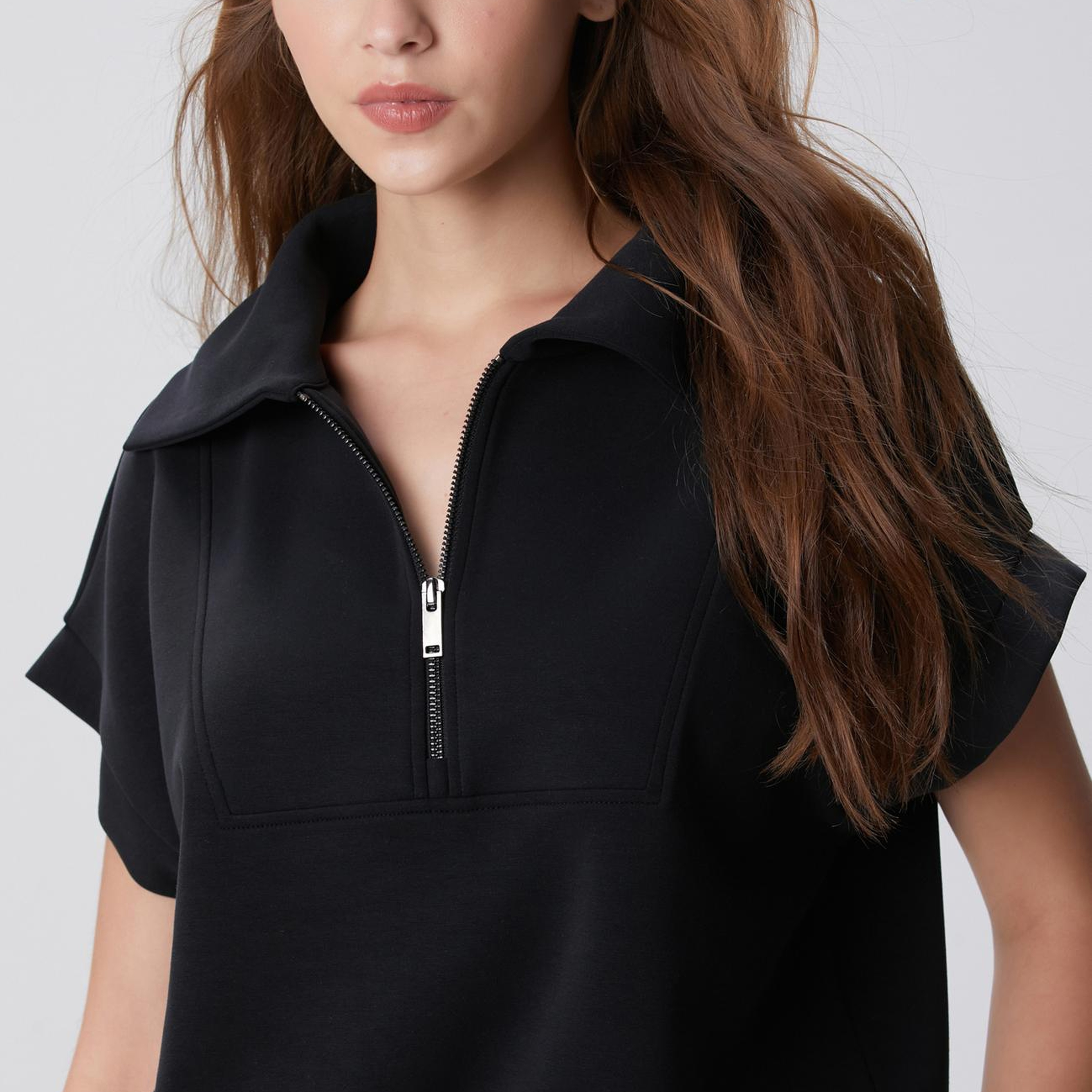 Network Kadın Siyah Modal Karışımlı Sweatshirt