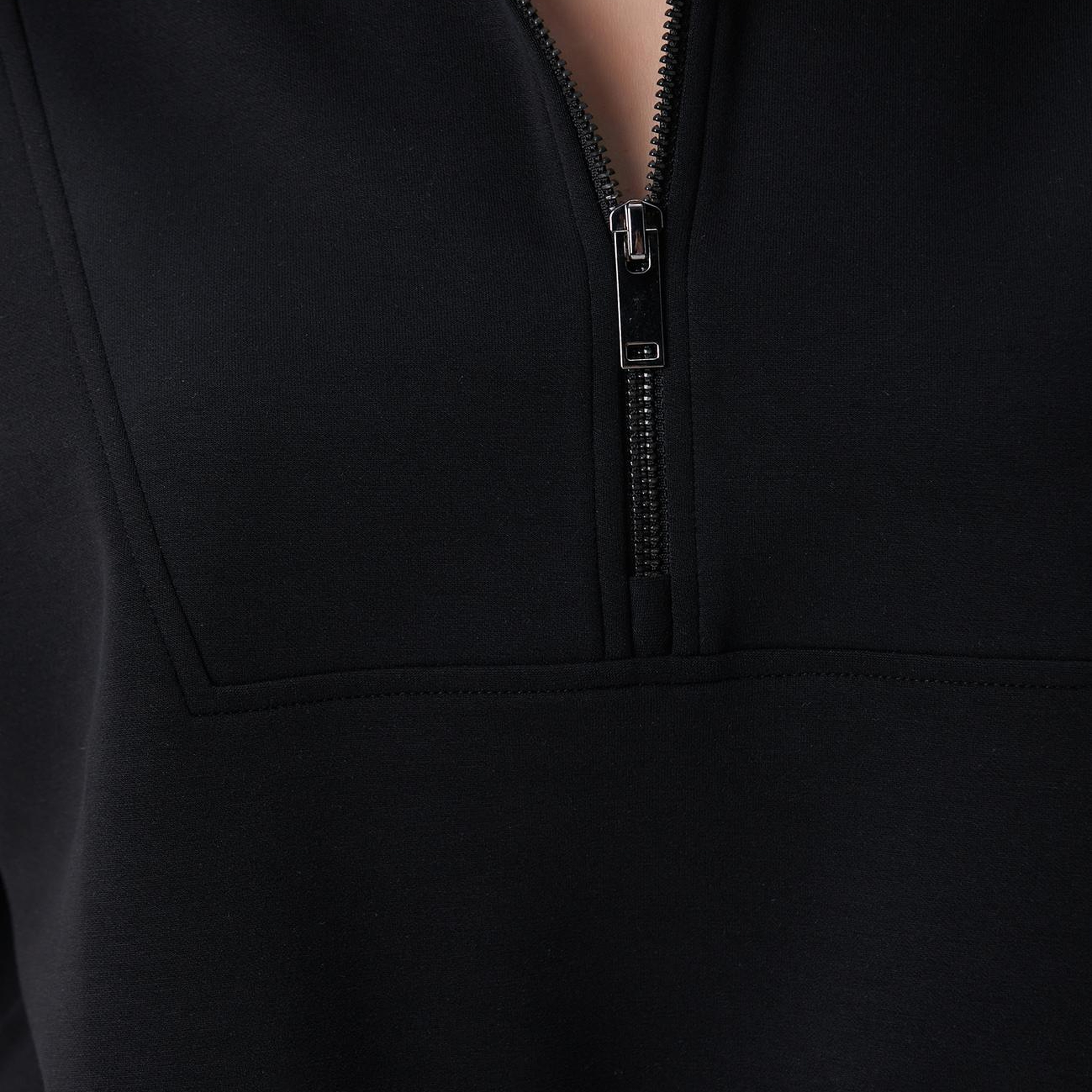 Network Kadın Siyah Modal Karışımlı Sweatshirt