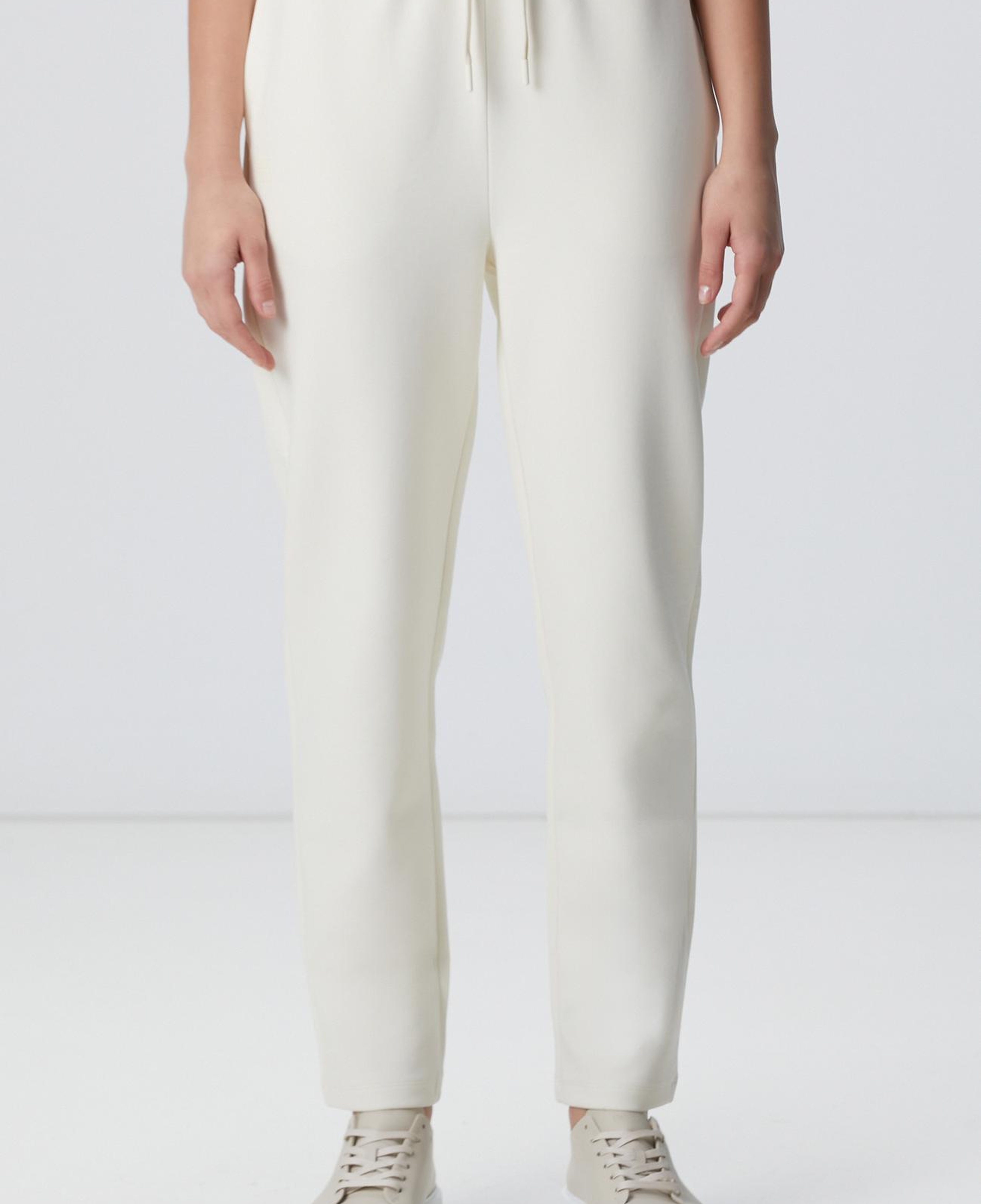 Network Kadın N-Tech Kırık Beyaz Dokuma Garnili Örme Eşofman