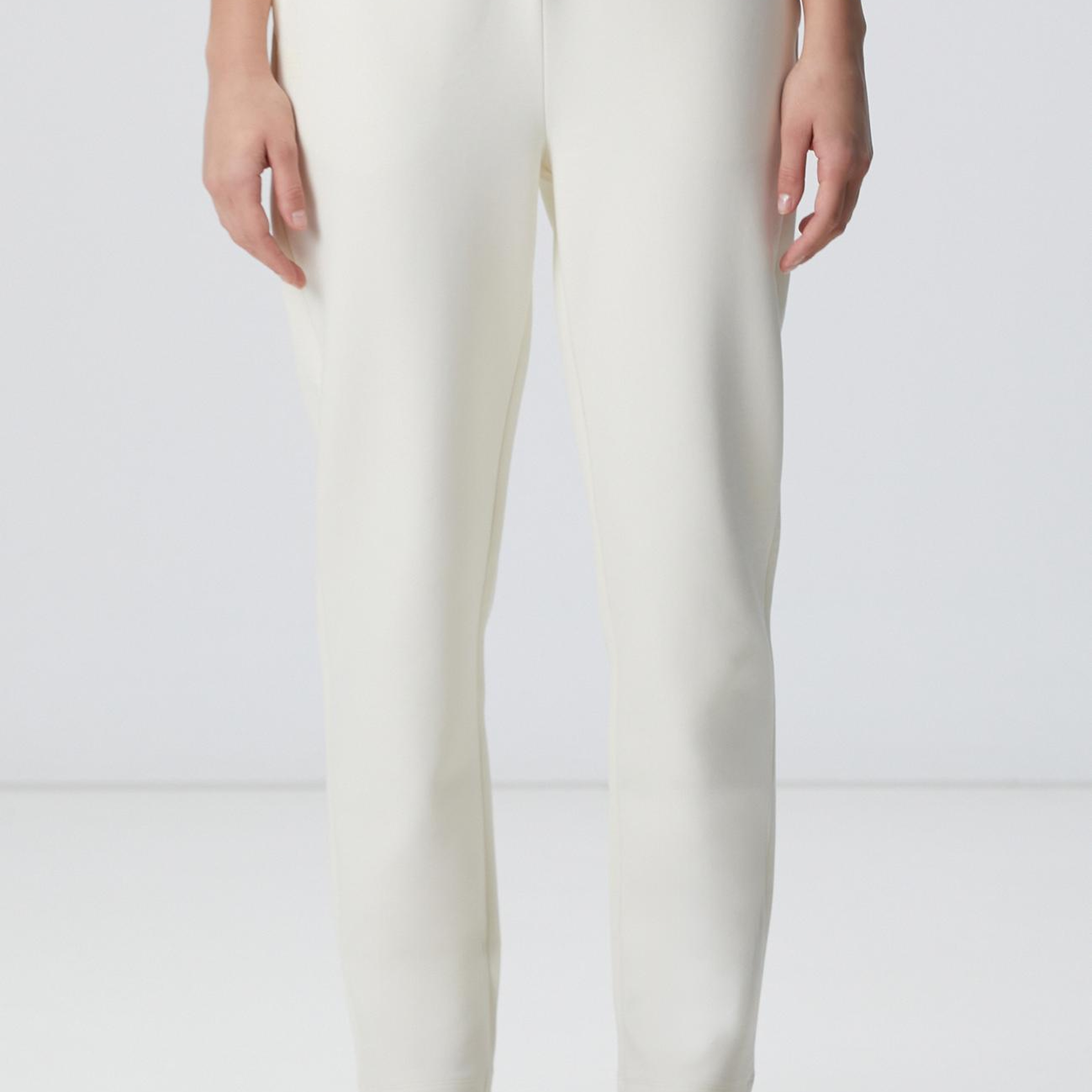 Network Kadın N-Tech Kırık Beyaz Dokuma Garnili Örme Eşofman