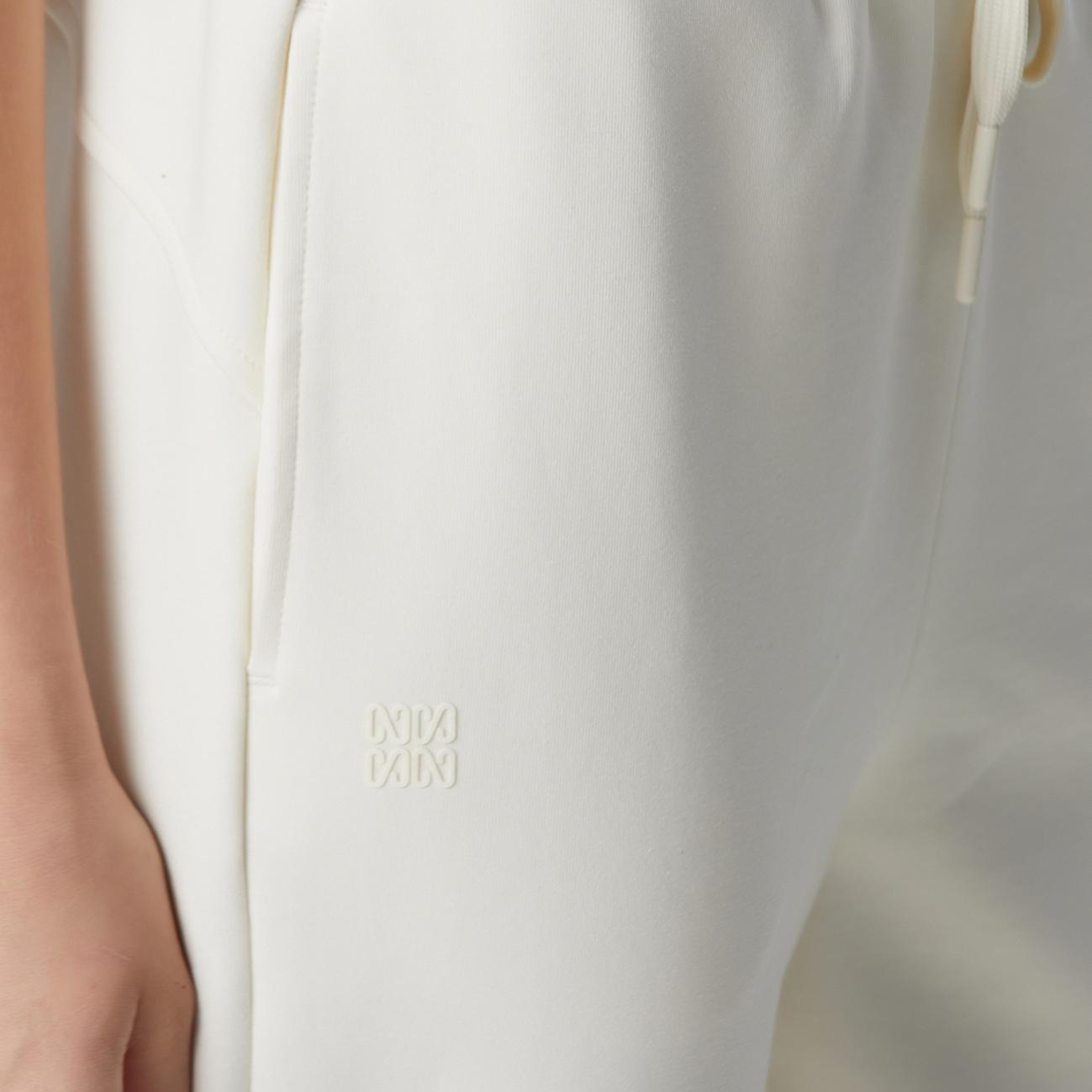 Network Kadın N-Tech Kırık Beyaz Dokuma Garnili Örme Eşofman