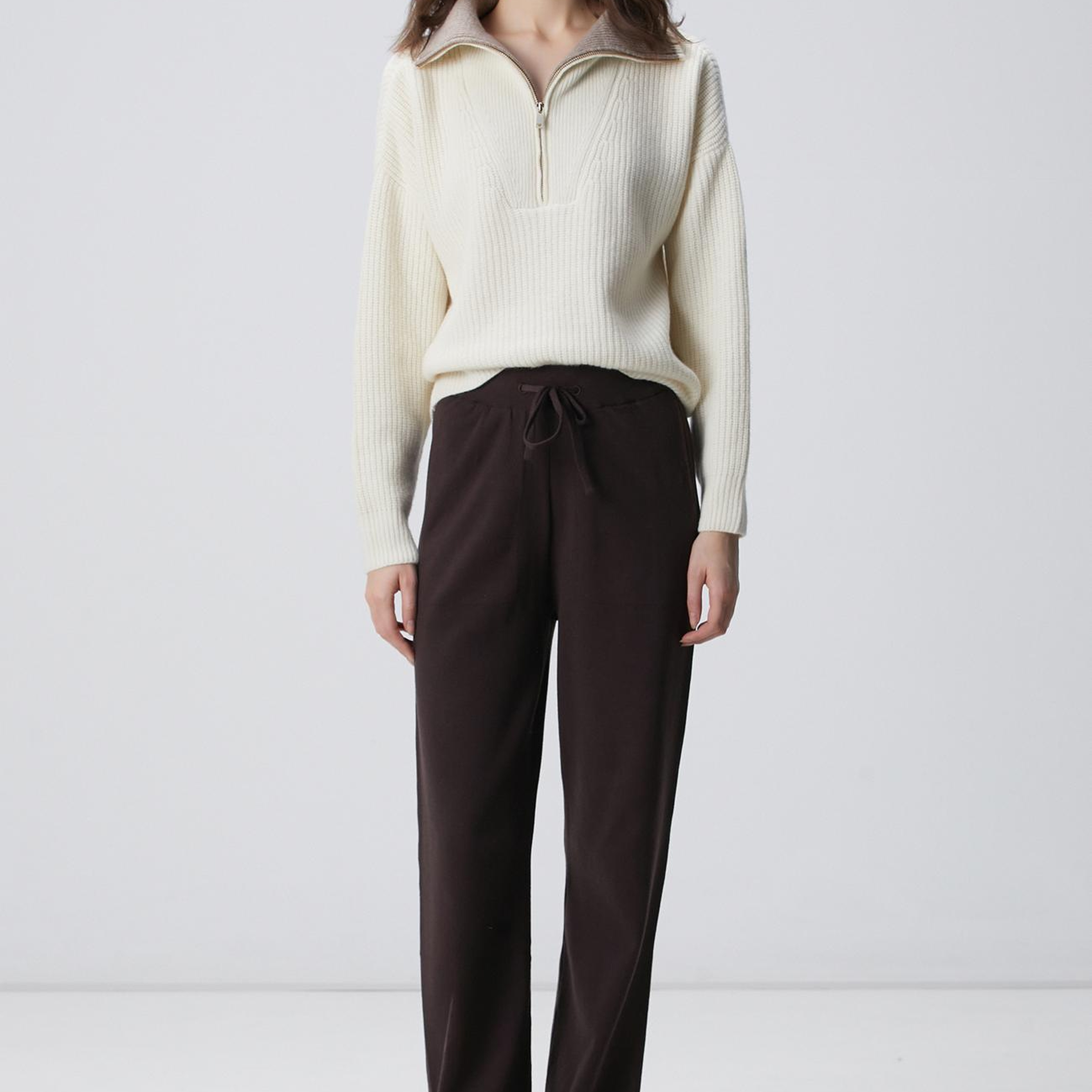 Network Kadın Acı Kahve Triko Eşofman Altı