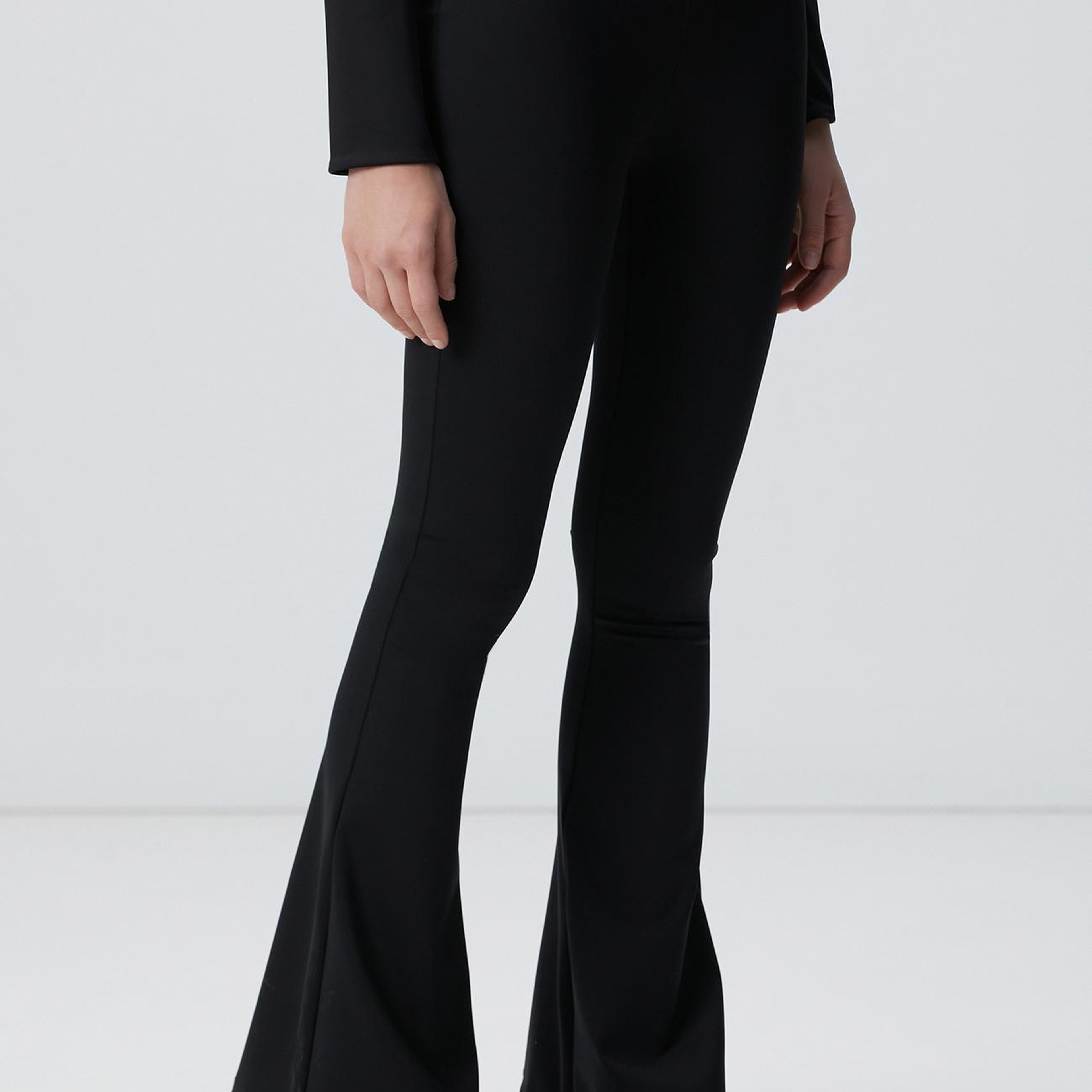 Network Kadın N-Tech Siyah Flare Kalıp Eşofman