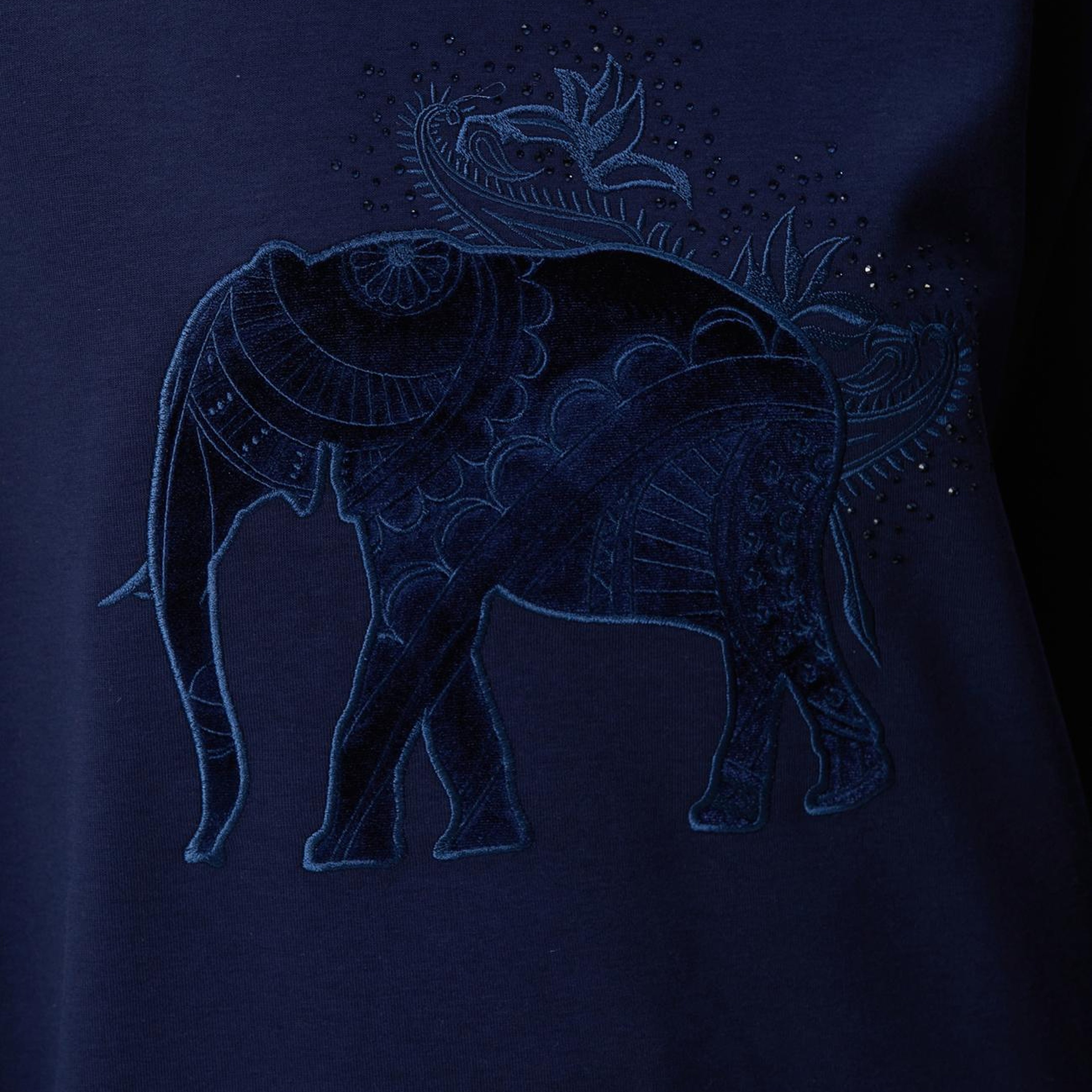 Network Kadın Lacivert Fil Nakışlı Sweatshirt