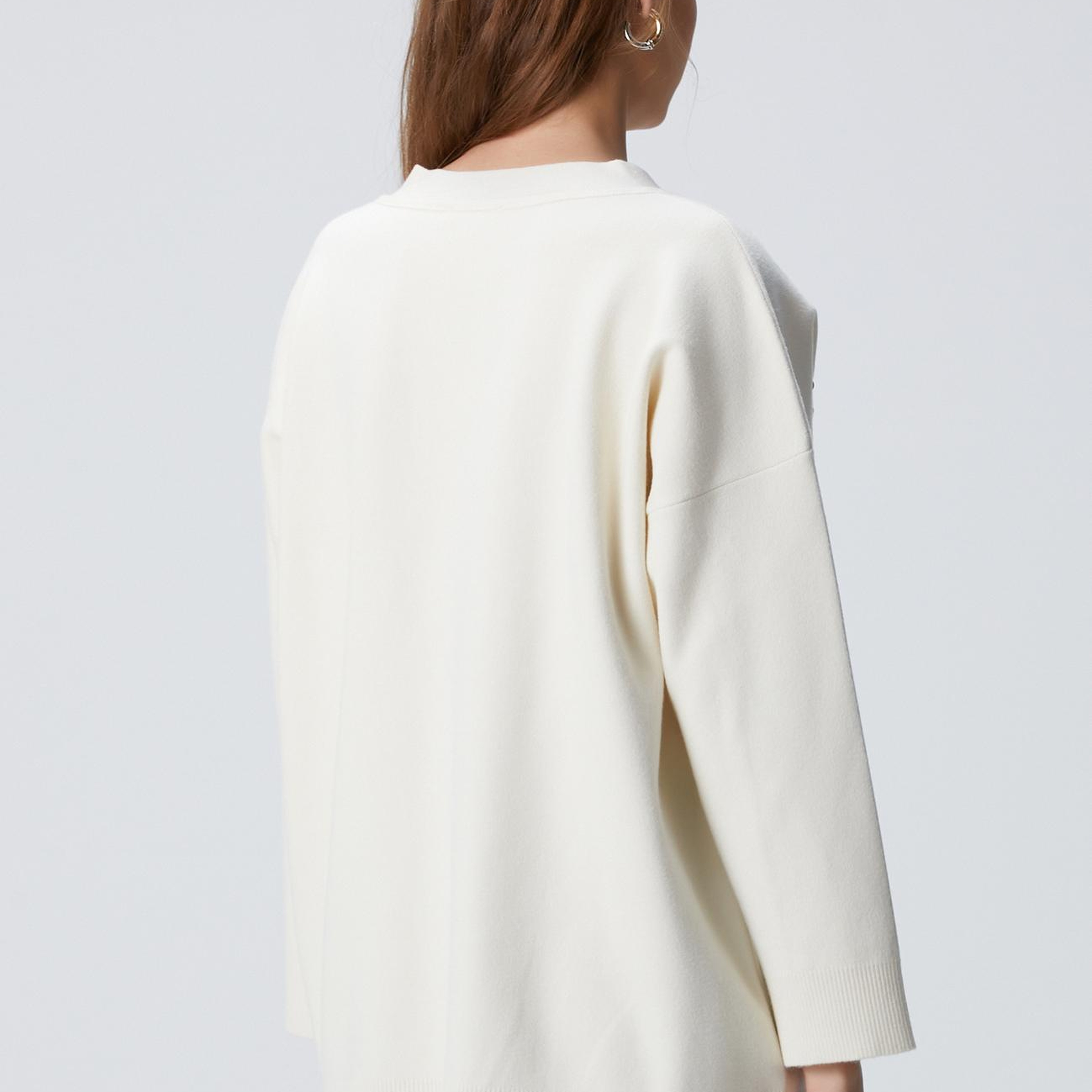 Network Kadın Kırık Beyaz Trok Detaylı Hırka