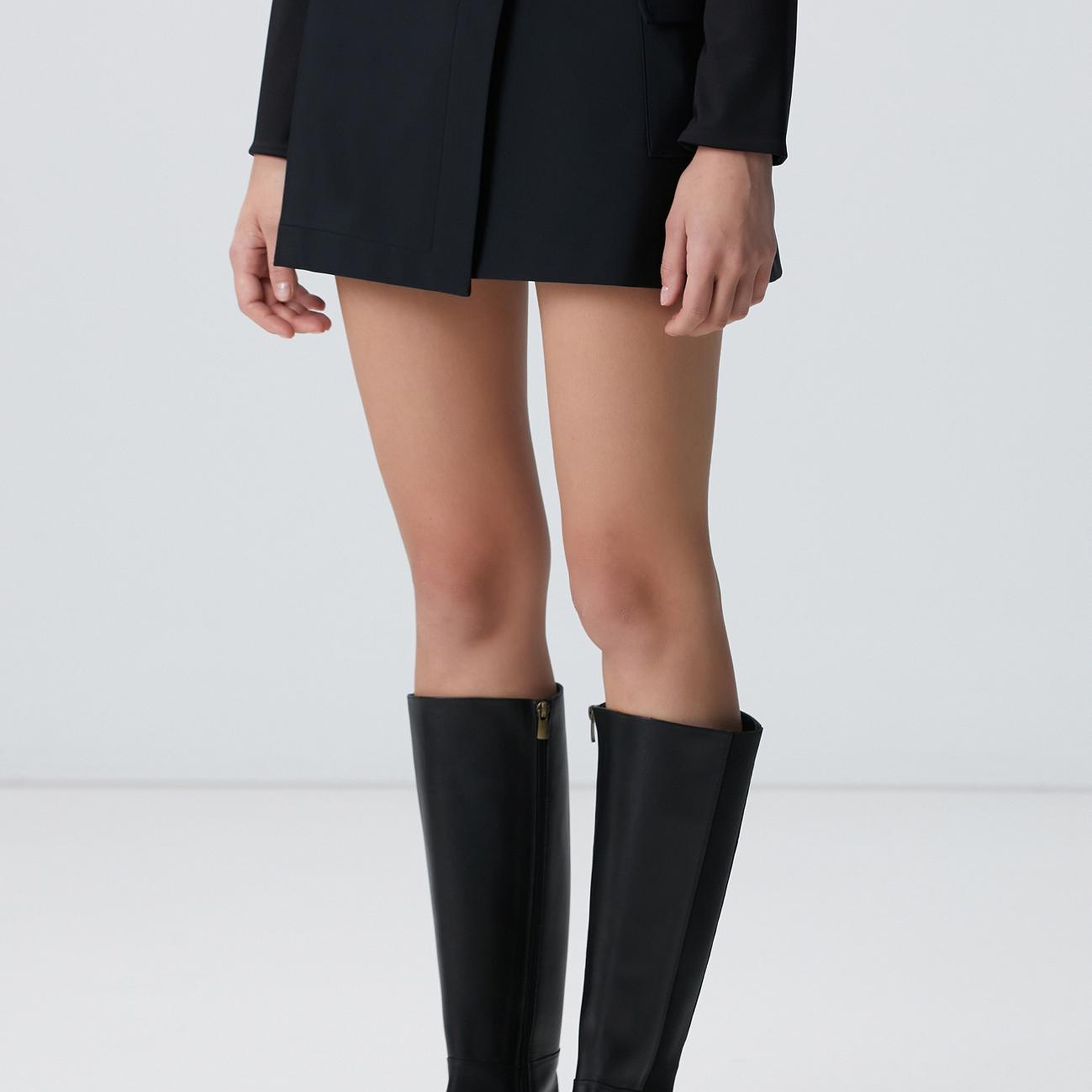 Network Kadın N-Tech Siyah Toka Detaylı Mini Etek