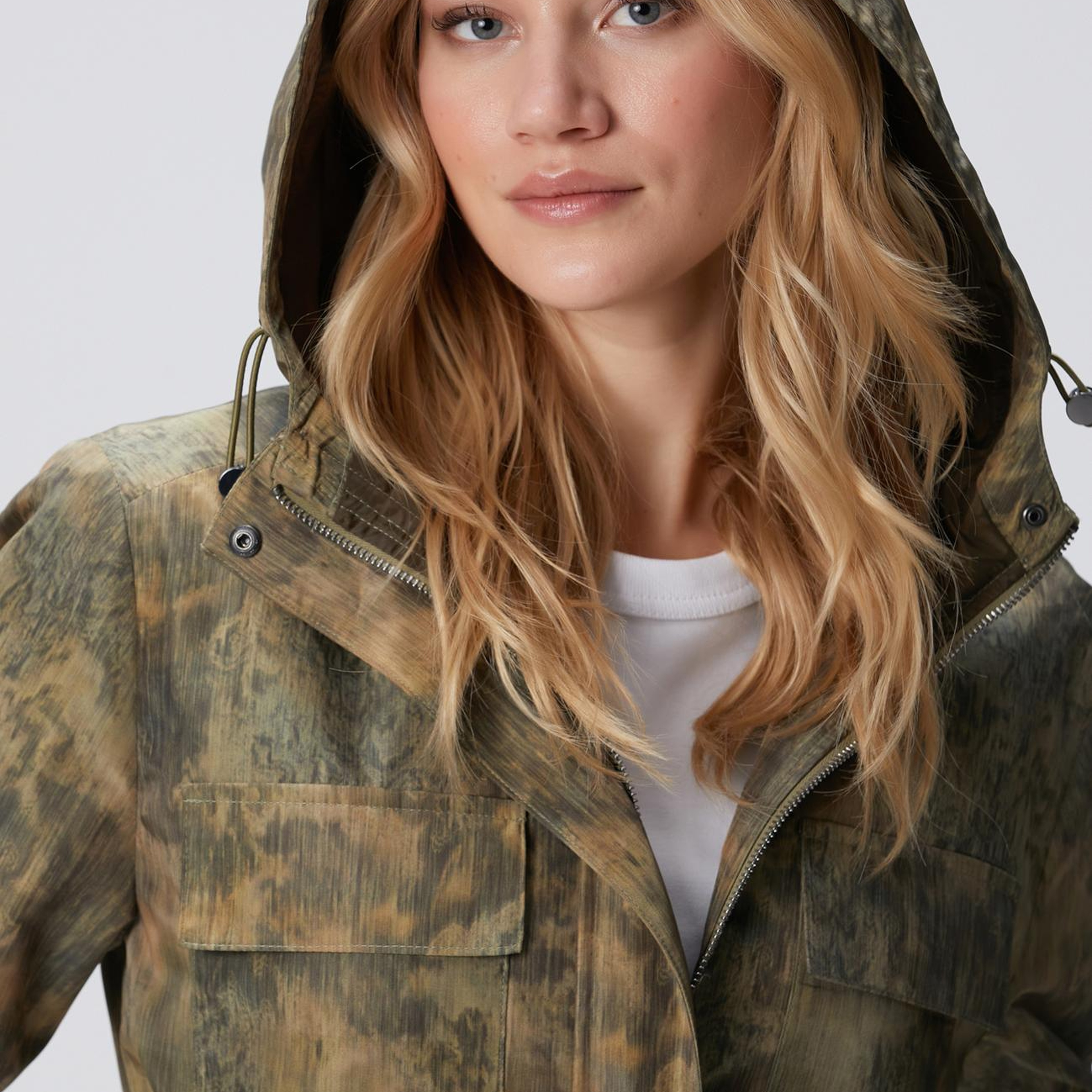 Network Kadın N-Tech Haki Desenli Mont