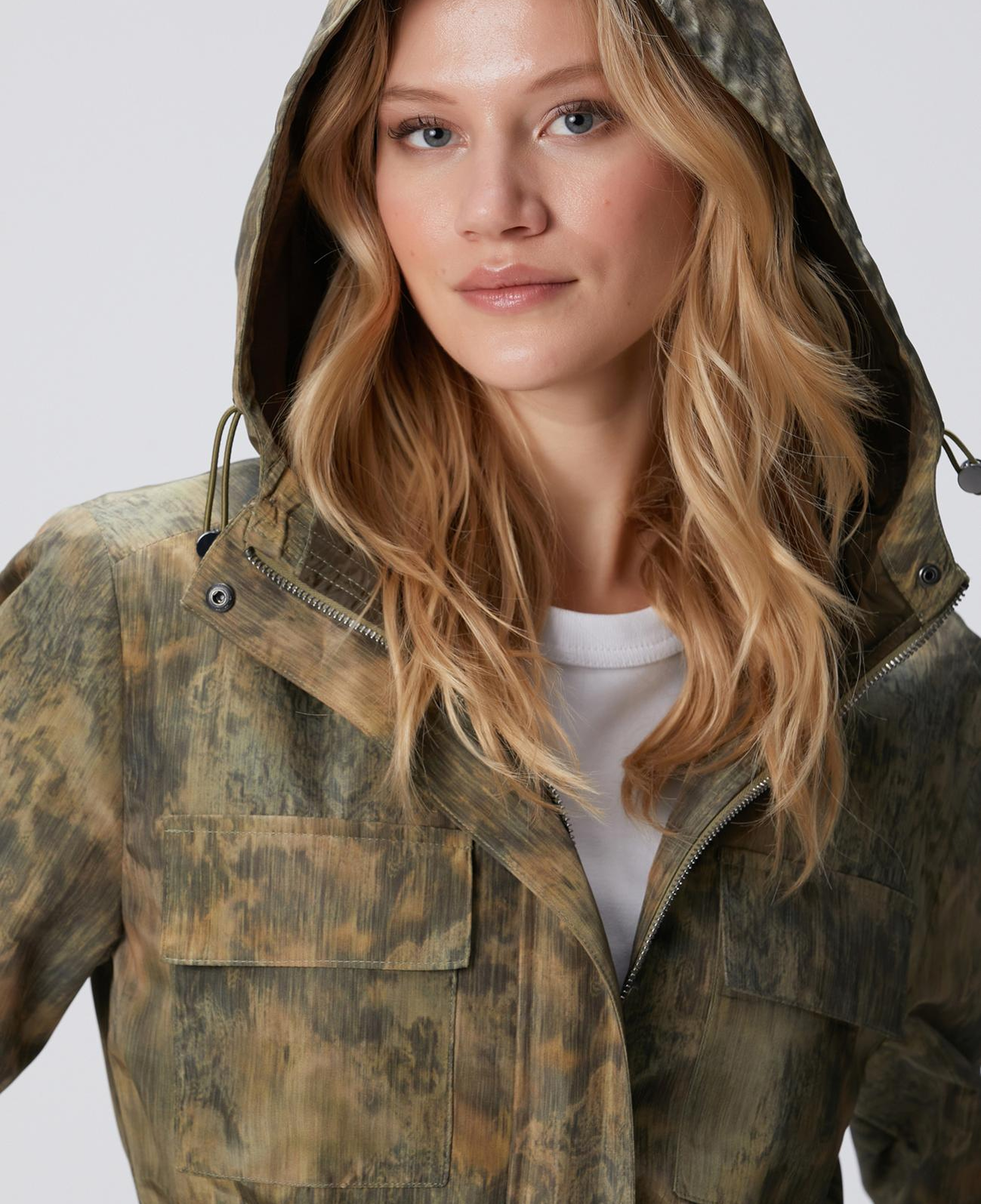 Network Kadın N-Tech Haki Desenli Mont