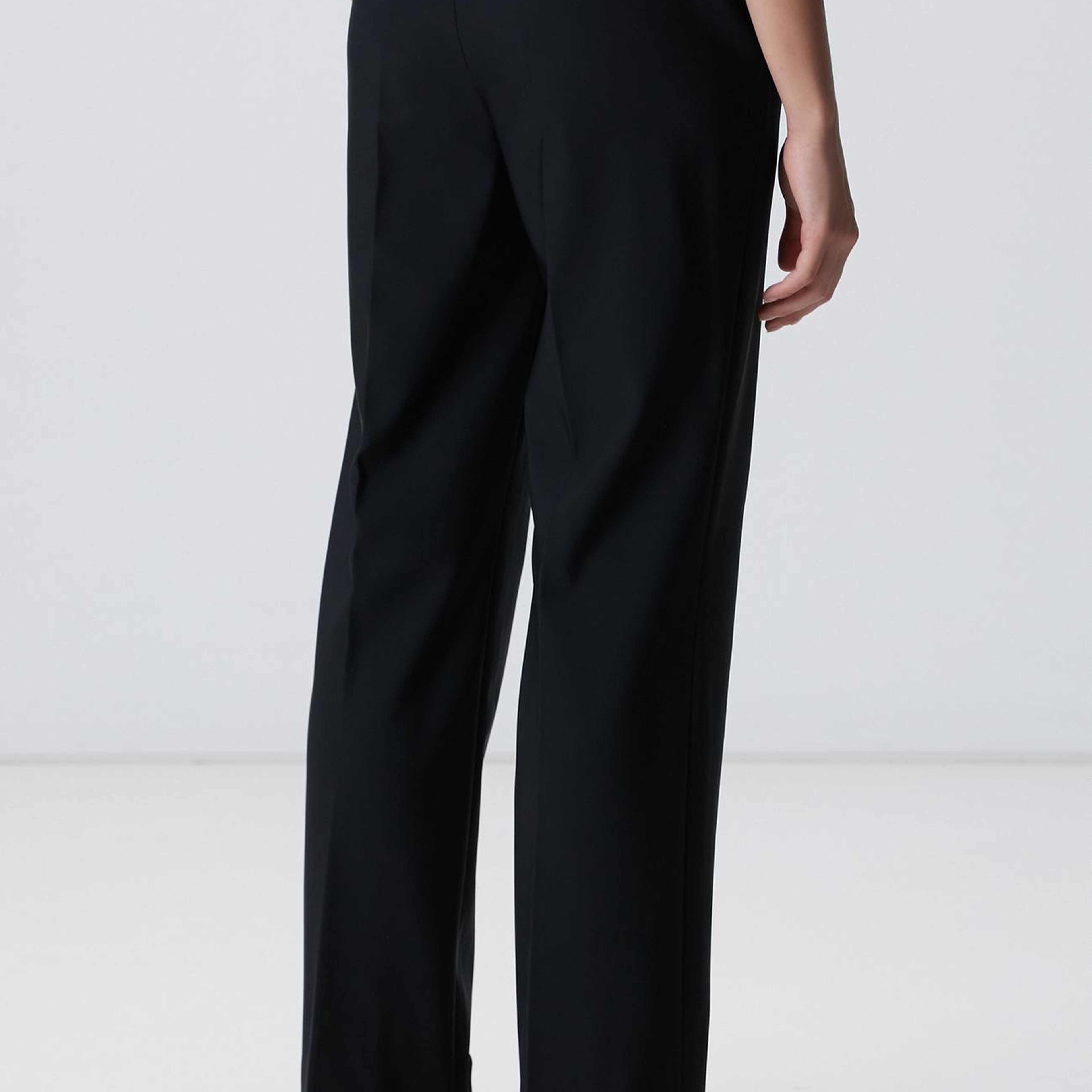 Network Kadın N-Tech Siyah Kemer Detaylı Pantolon