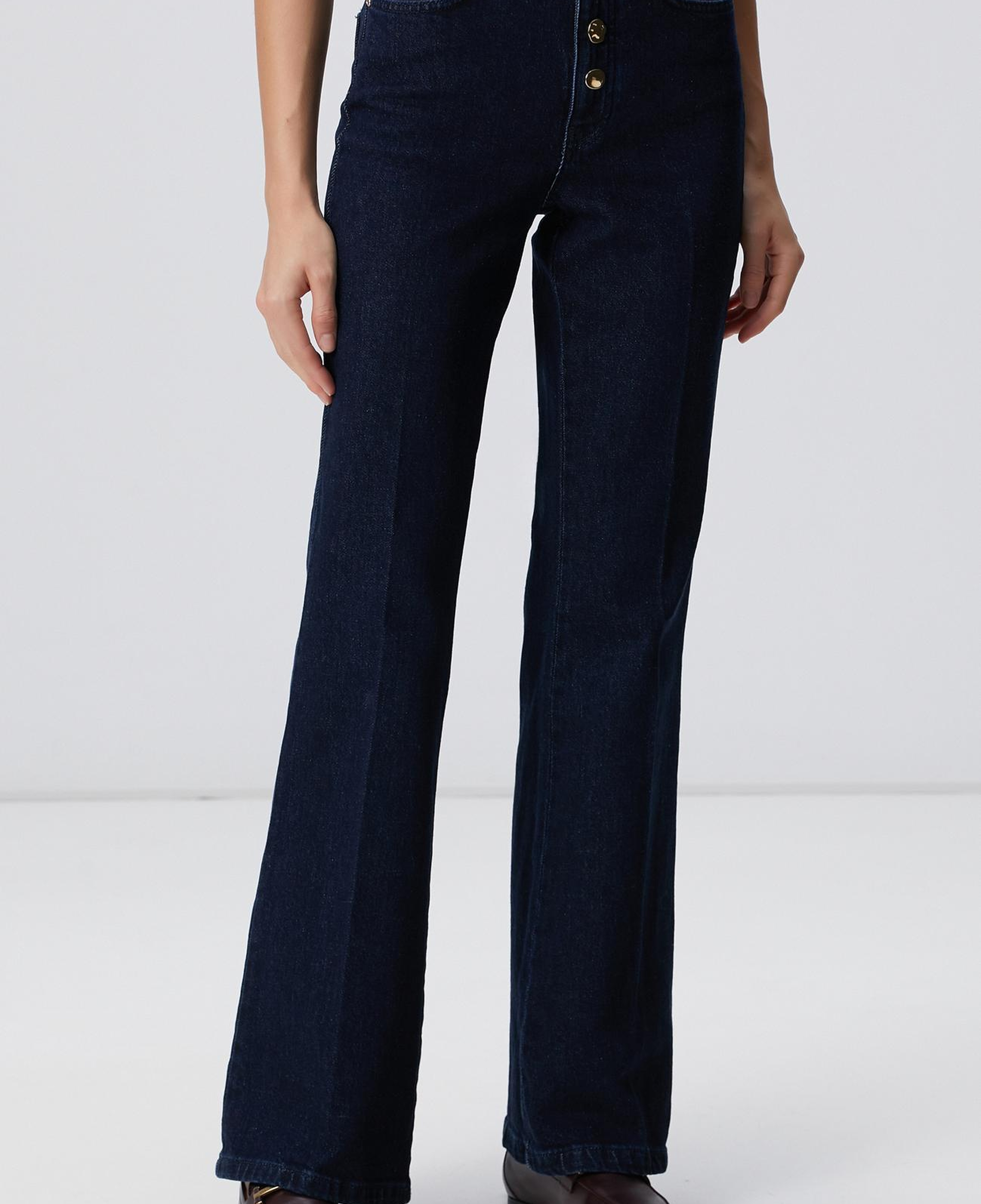 Network Kadın Indigo Flare Denim Pantolon