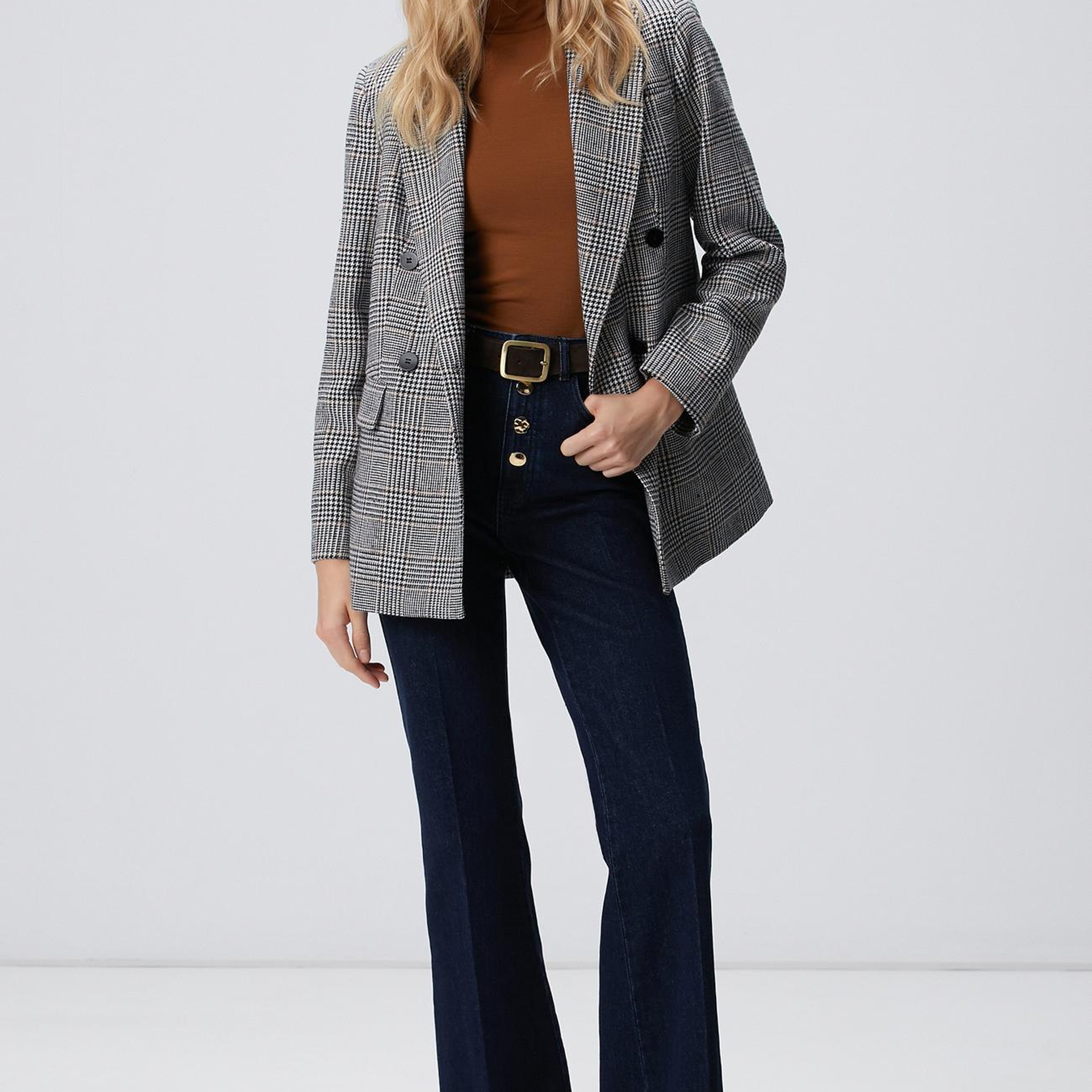 Network Kadın Indigo Flare Denim Pantolon