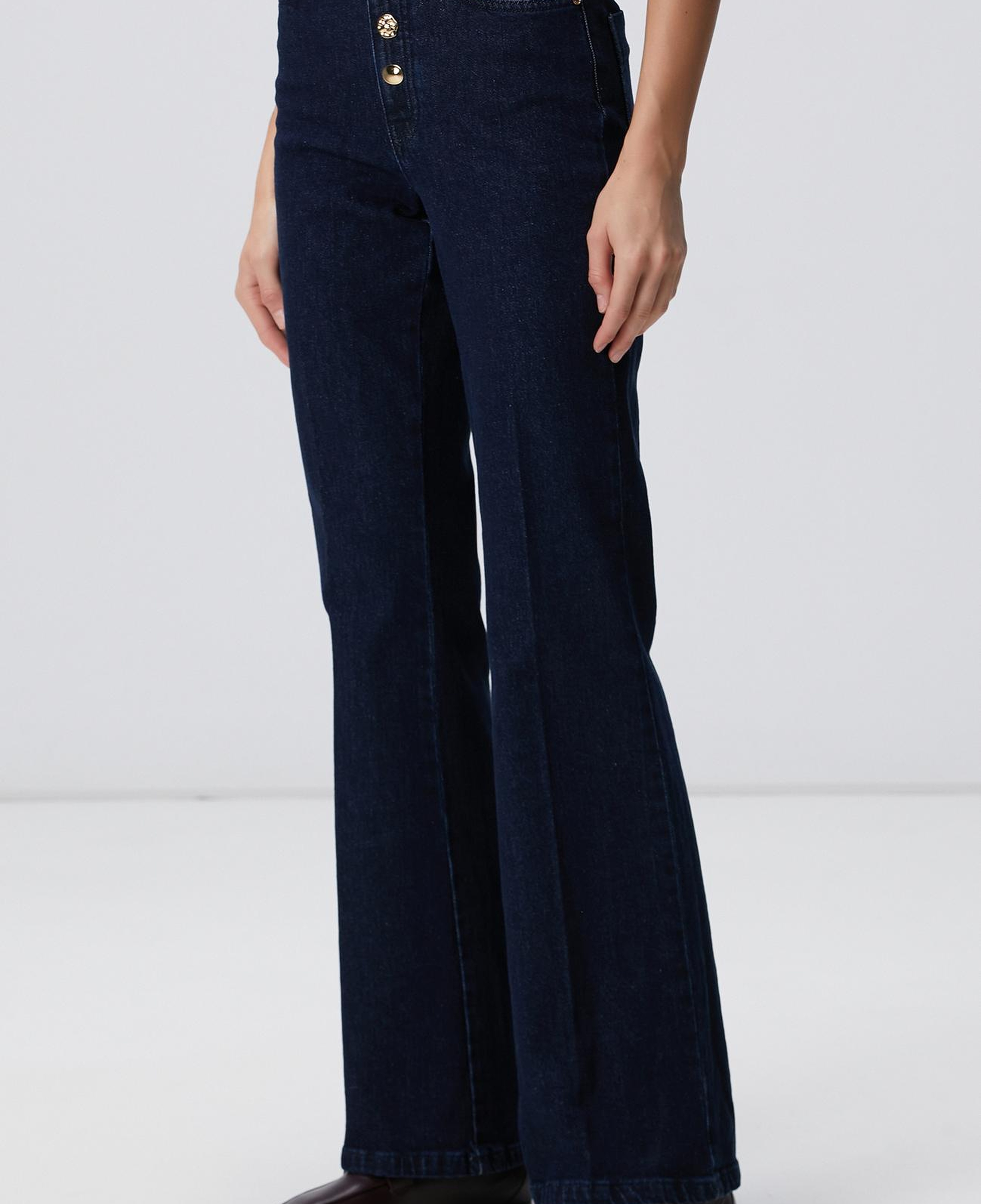 Network Kadın Indigo Flare Denim Pantolon