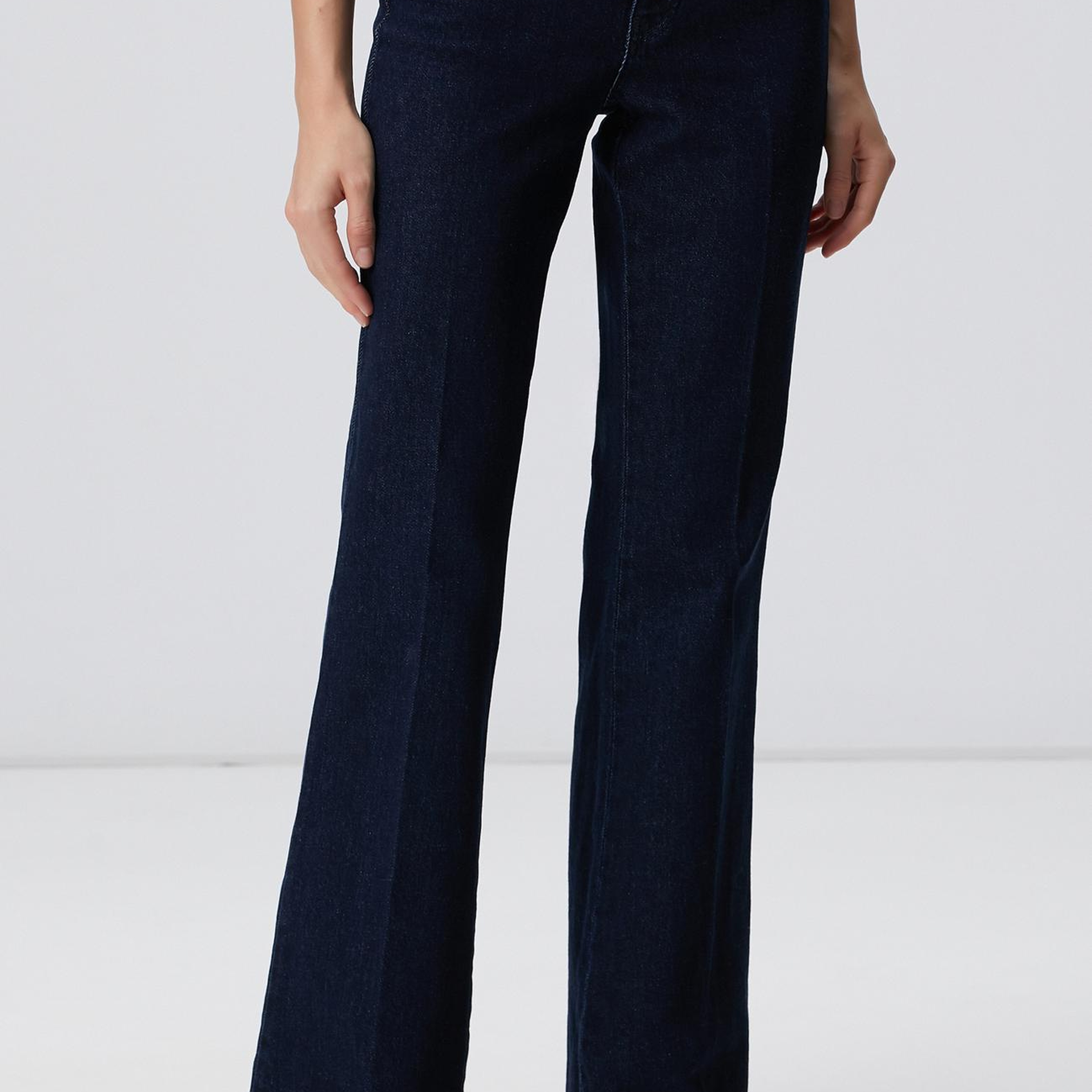 Network Kadın Indigo Flare Denim Pantolon