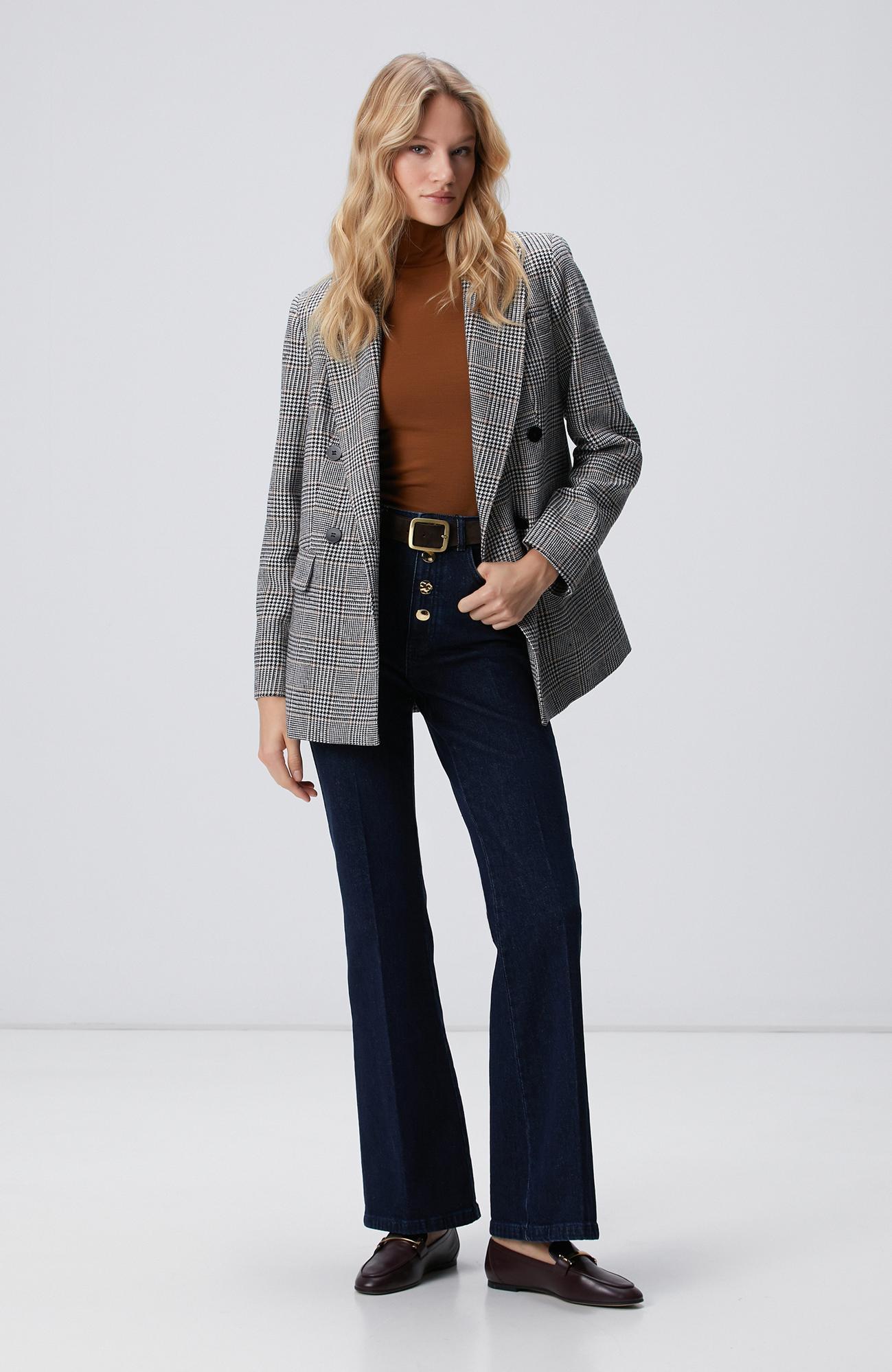 Network Kadın Indigo Flare Denim Pantolon